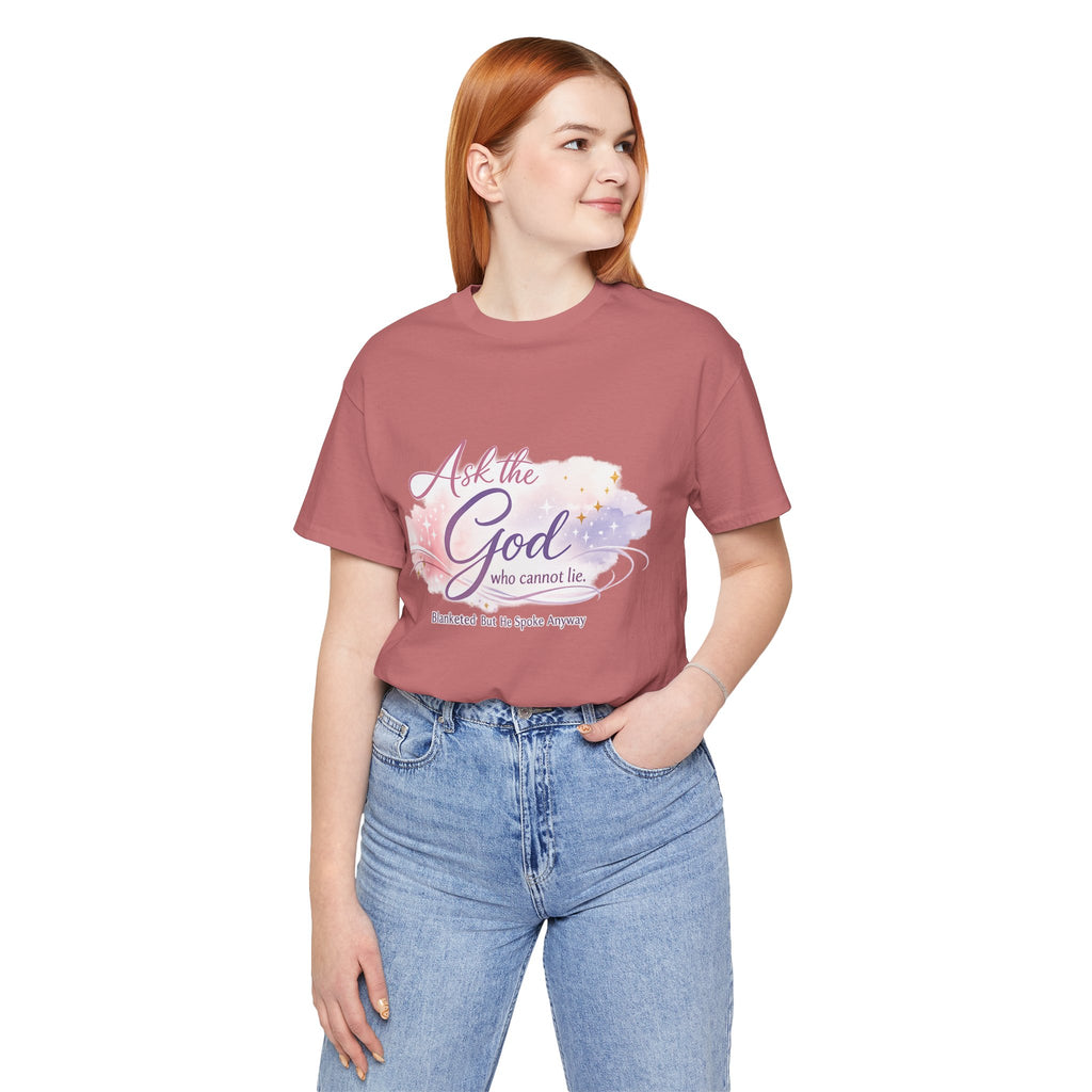 'Ask the God' Jersey Short Sleeve Tee