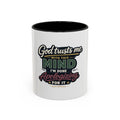 'God Trusts Me' Accent Coffee Mug