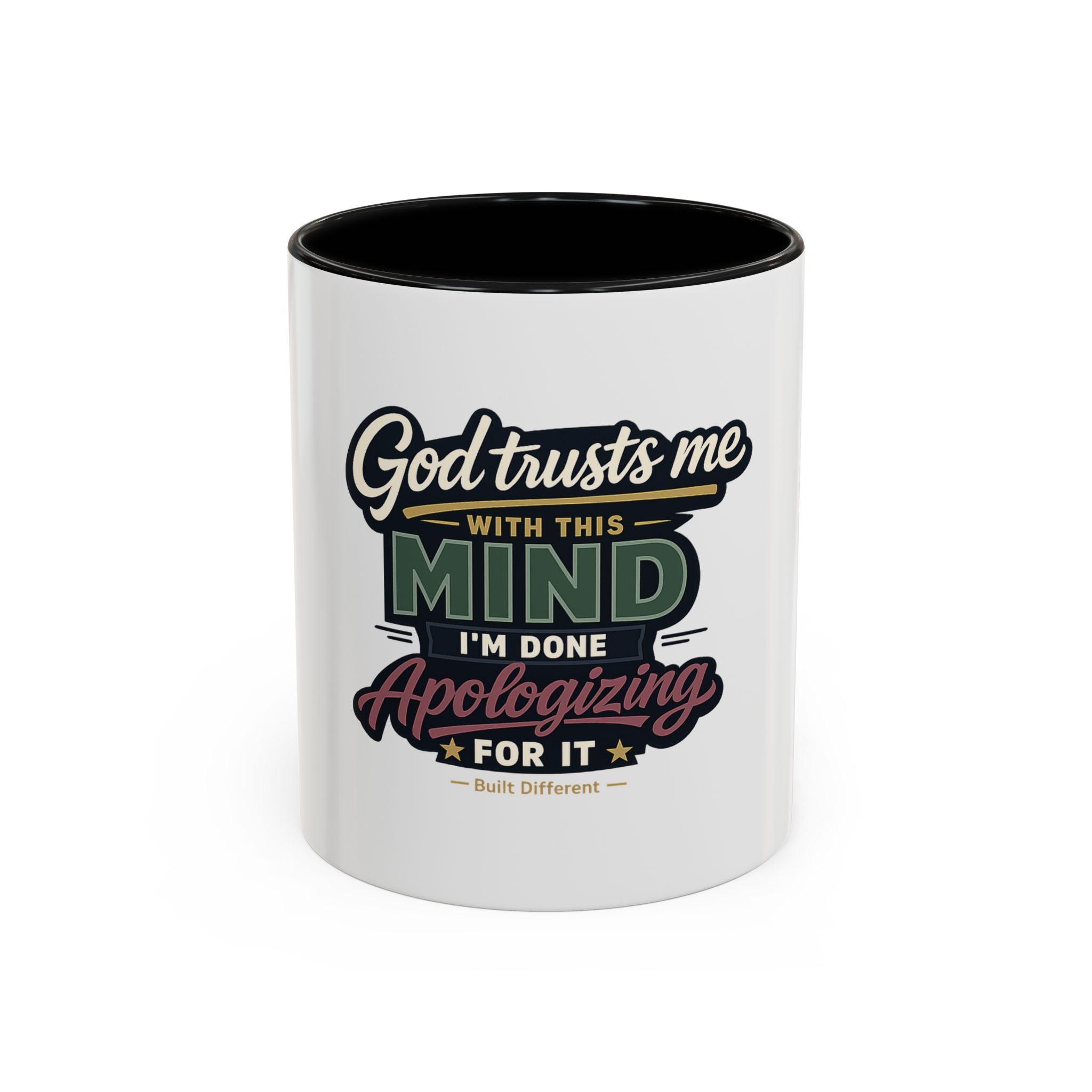 'God Trusts Me' Accent Coffee Mug
