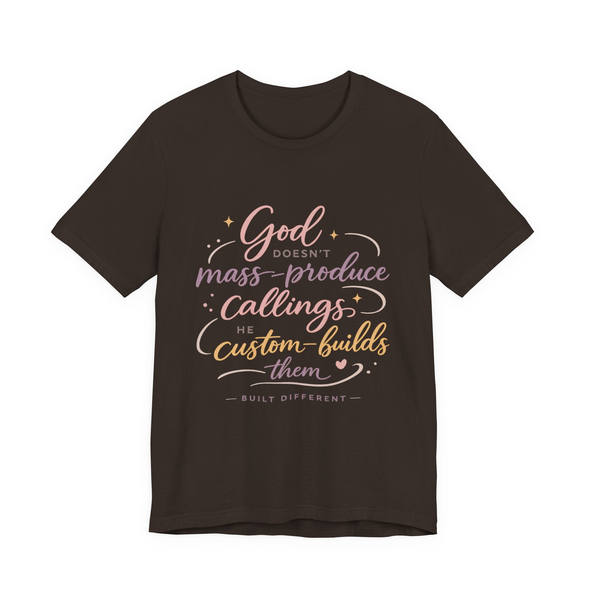 'God Doesn't Mass Produce' Jersey Short Sleeve Tee