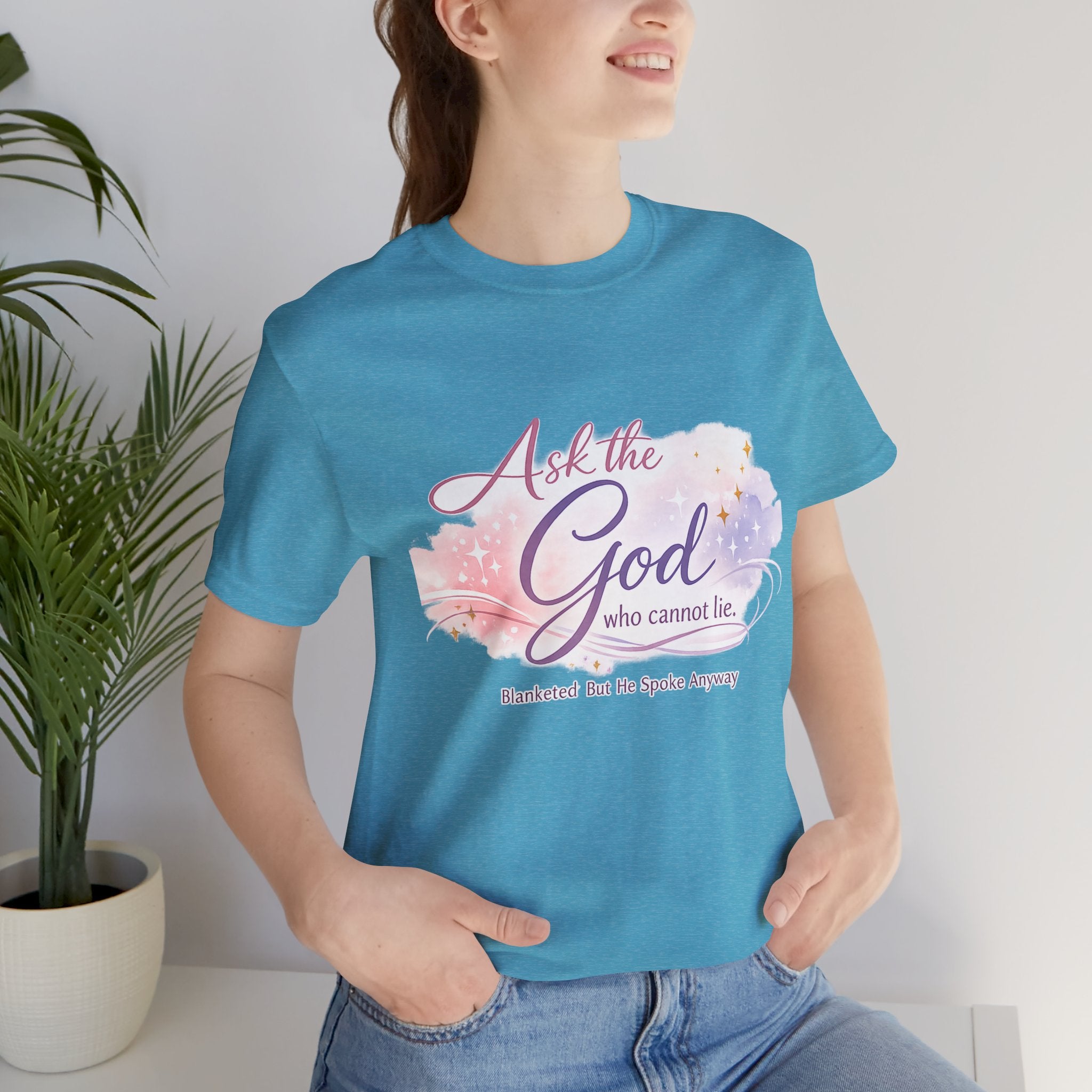 'Ask the God' Jersey Short Sleeve Tee