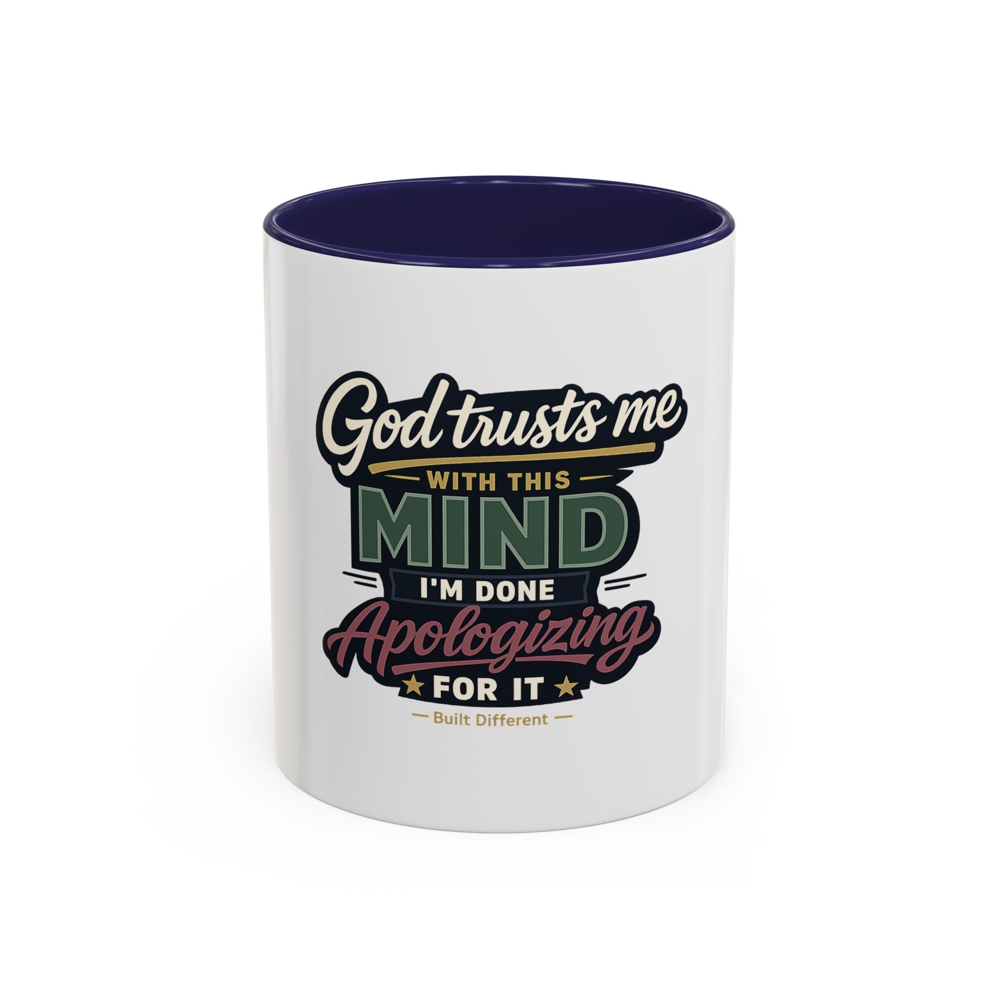 'God Trusts Me' Accent Coffee Mug