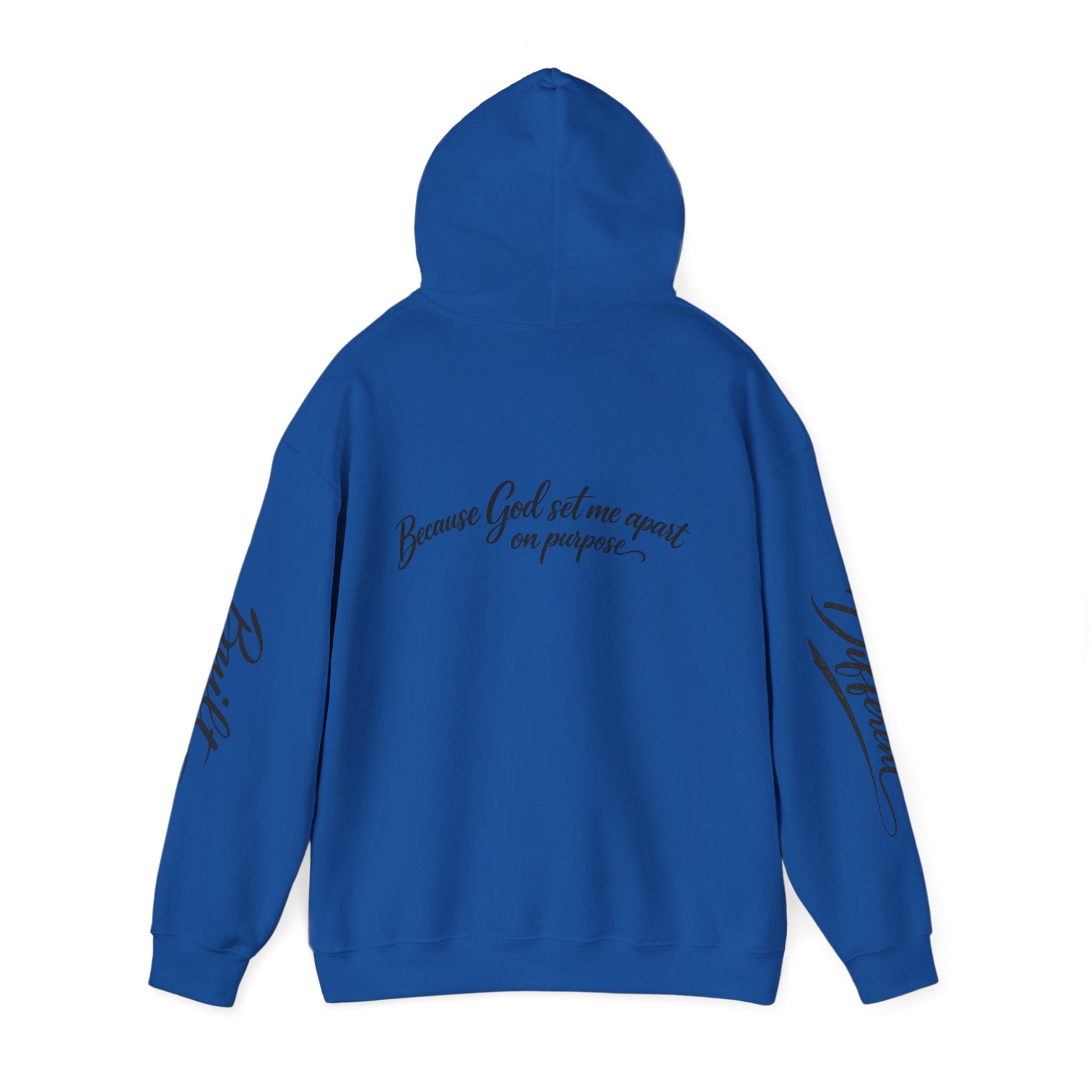 Signature 'Because God Set Me Apart' Blend Hooded Sweatshirt