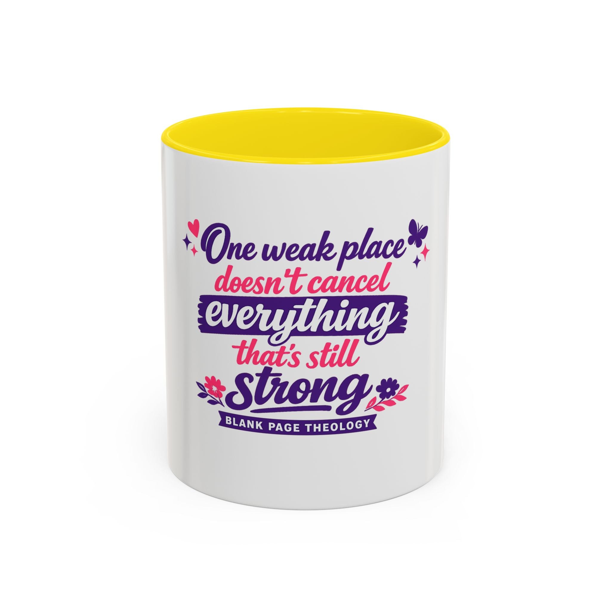 'One Weak Place' Accent Coffee Mug