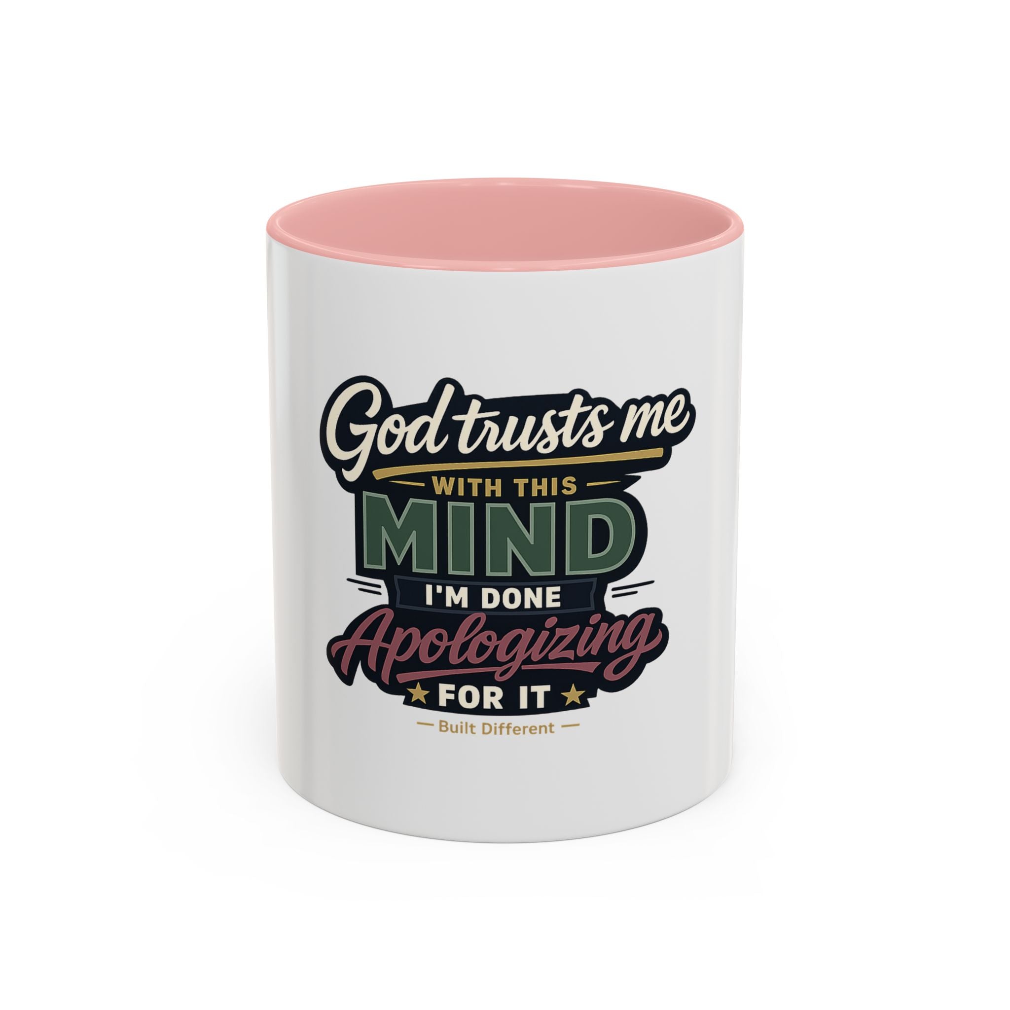 'God Trusts Me' Accent Coffee Mug