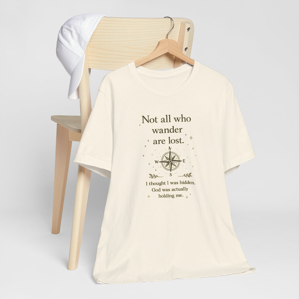 'Not All Who Wander Are Lost' Jersey Short Sleeve Tee