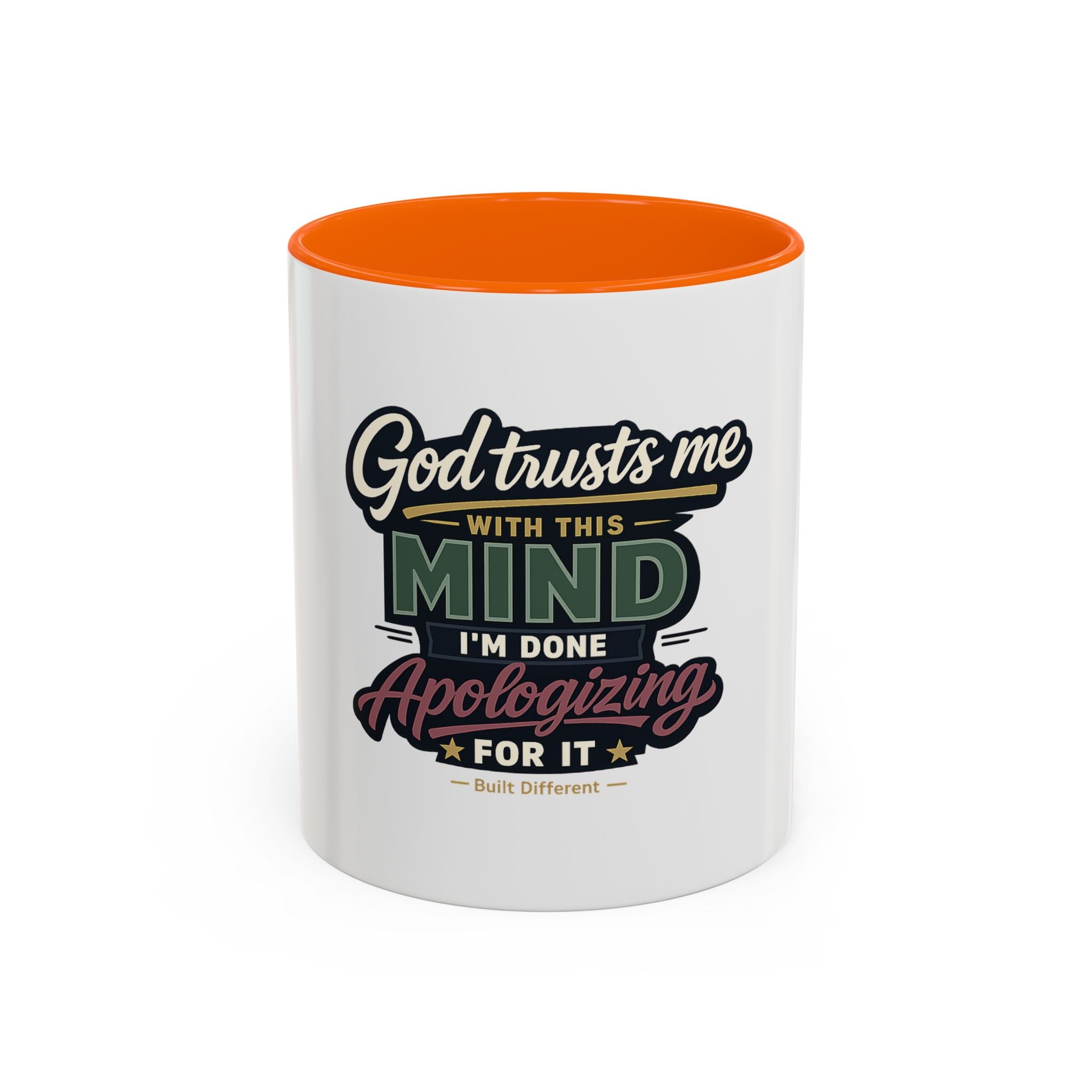 'God Trusts Me' Accent Coffee Mug