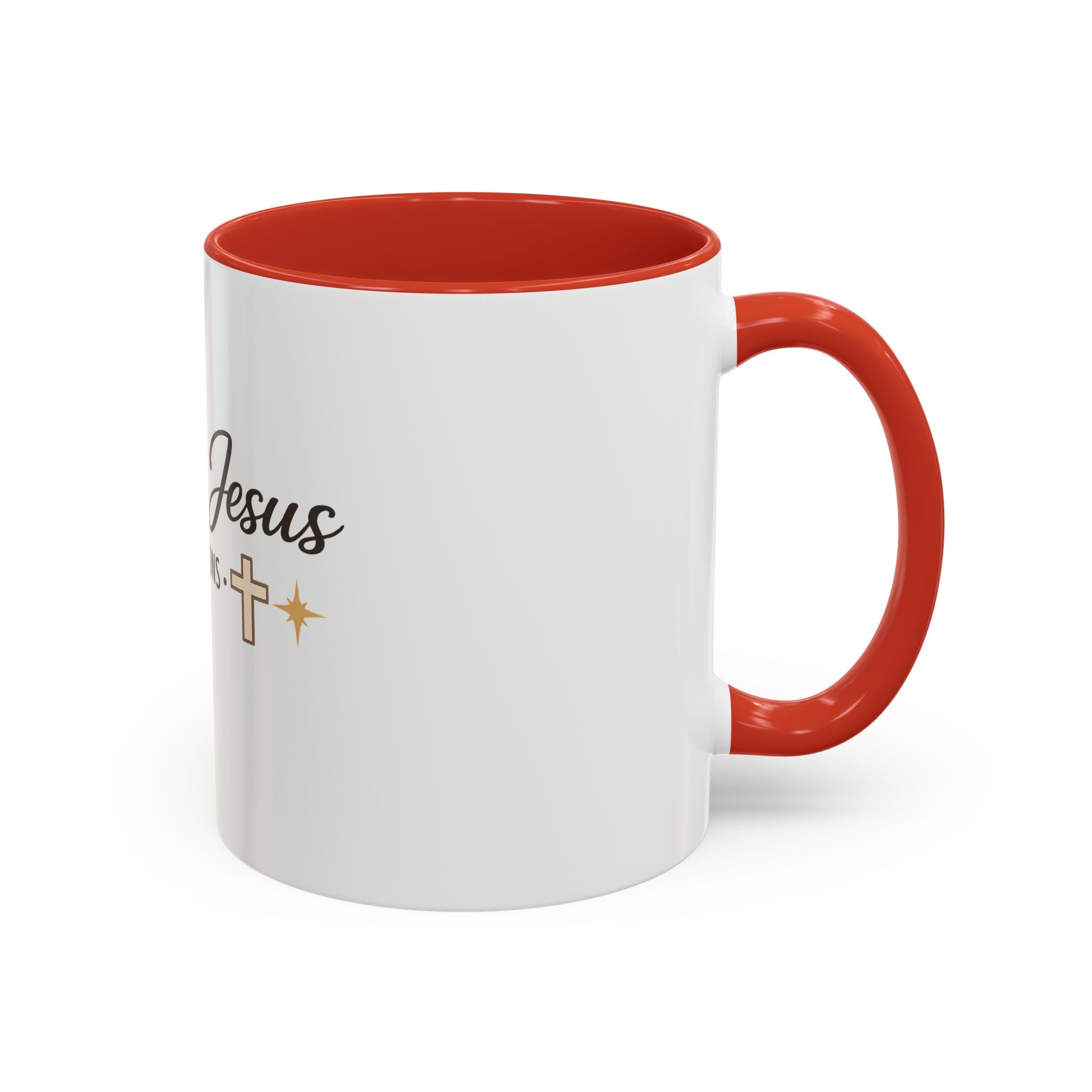 Signature 'Coffee & Jesus Interruptions' Accent Coffee Mug