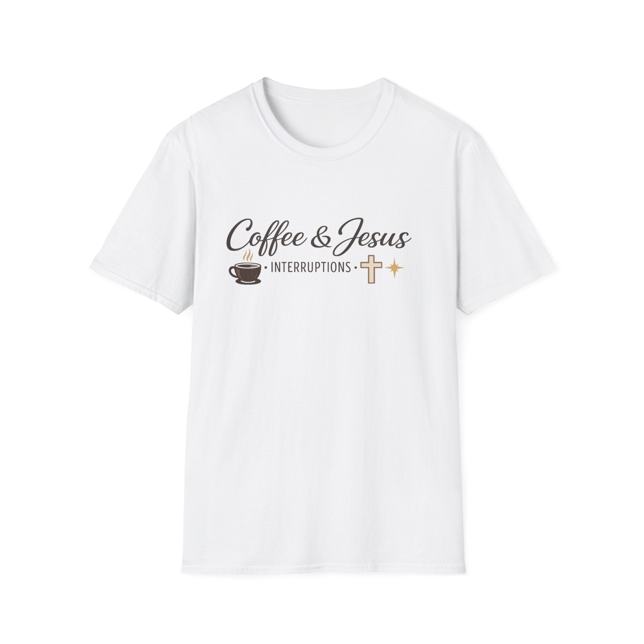 Signature 'Coffee and Jesus Interruptions' Softstyle T-Shirt