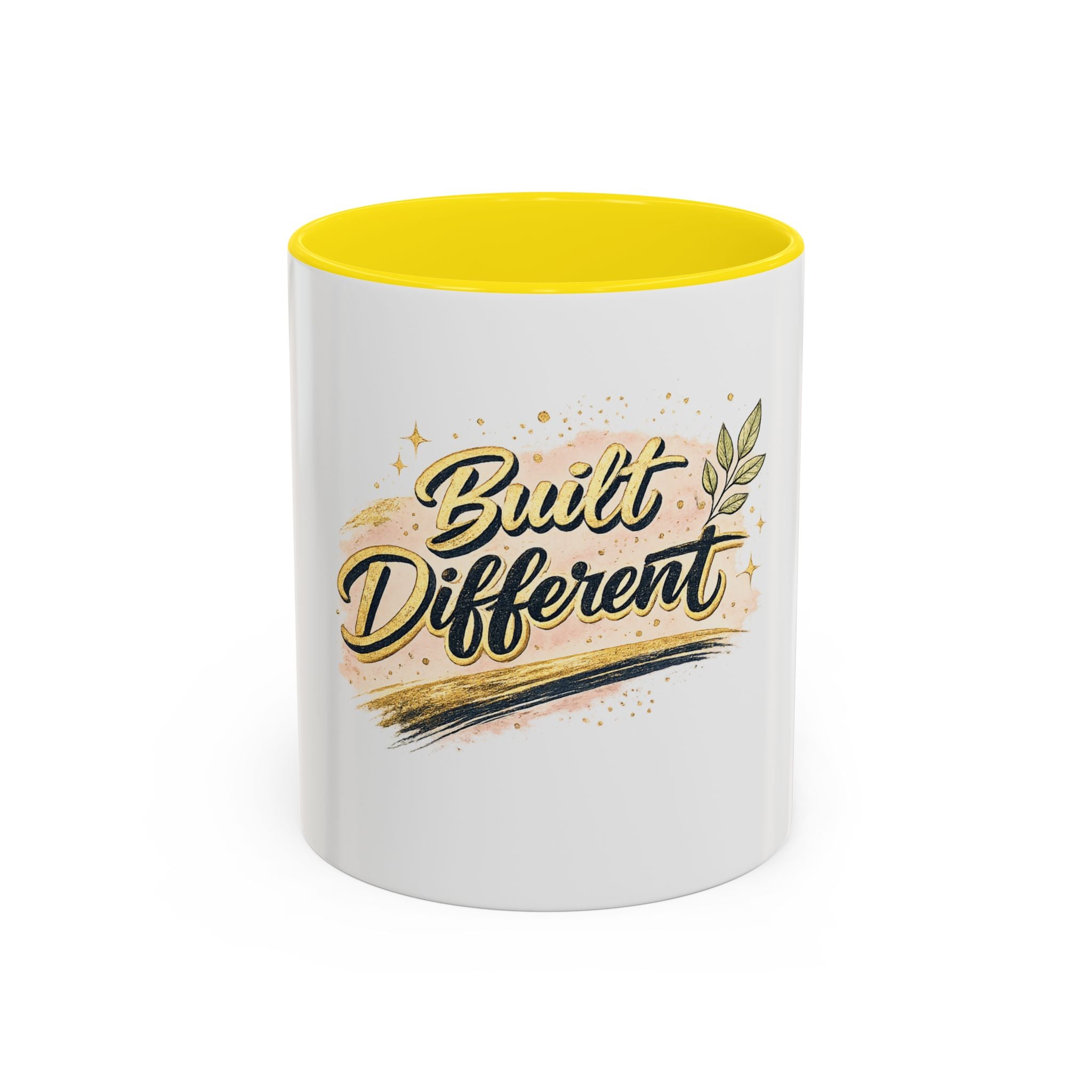 'Built Different' Accent Coffee Mug