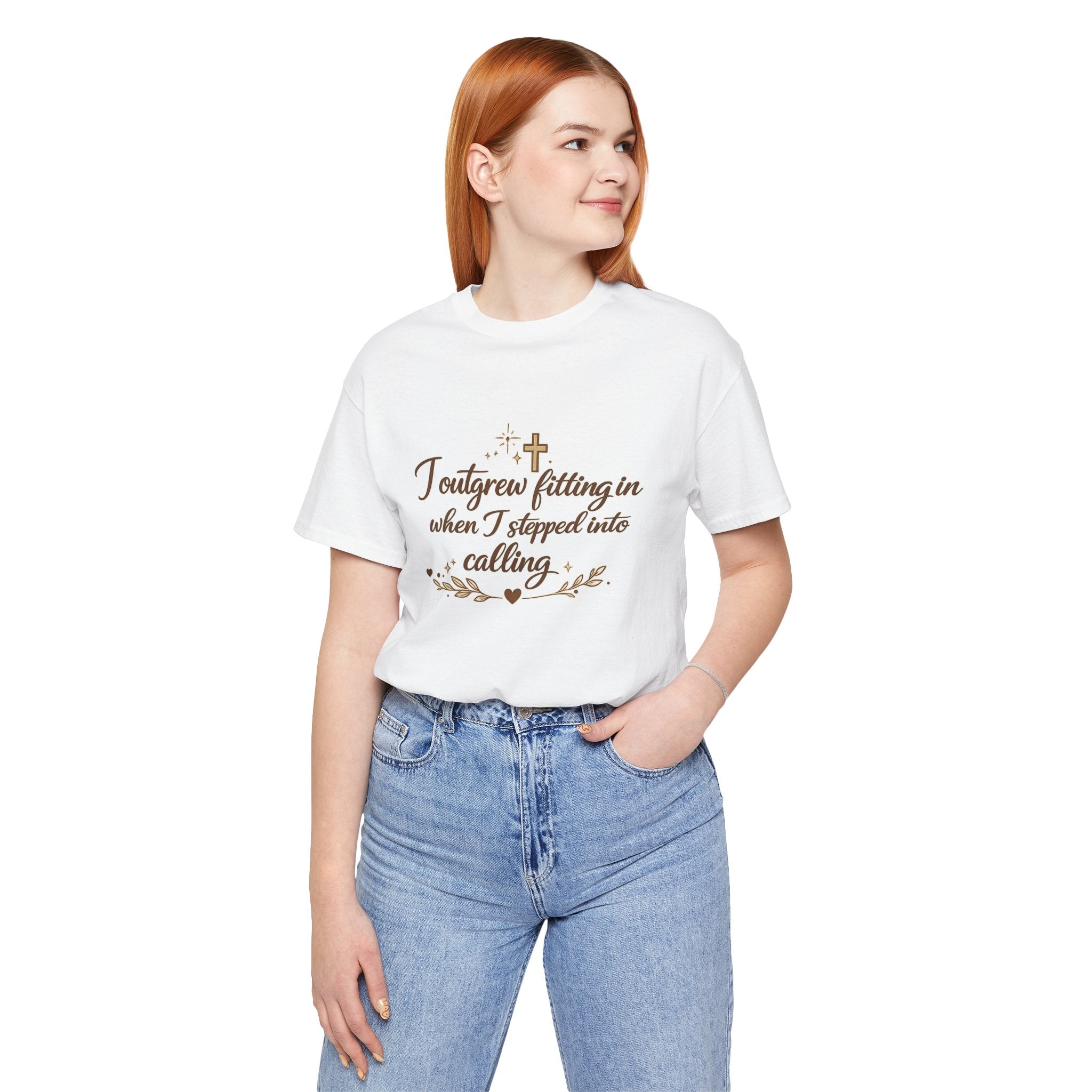'I Outgrew Fitting In' Jersey Short Sleeve Tee