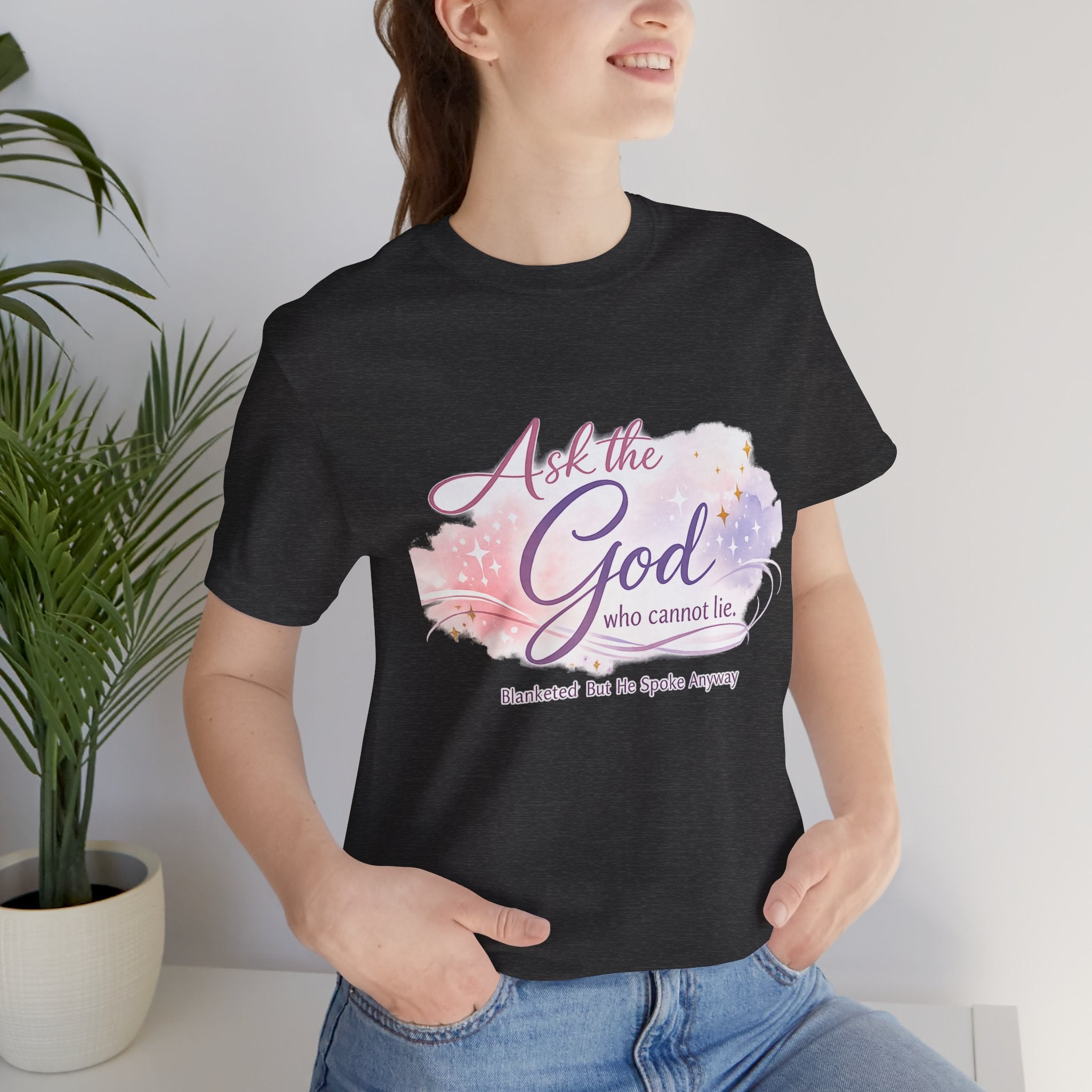 'Ask the God' Jersey Short Sleeve Tee
