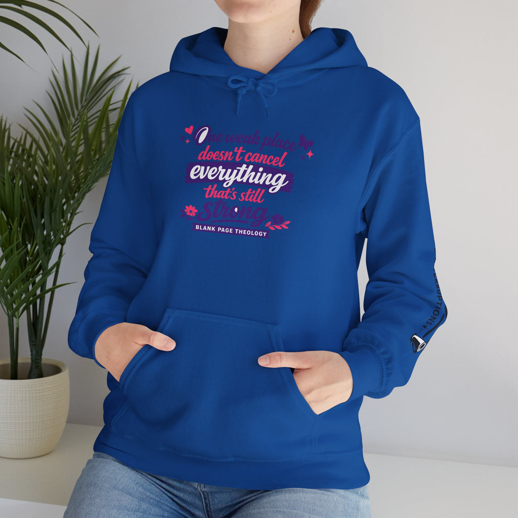 Signature 'One Weak Place' Heavy Blend Hooded Sweatshirt