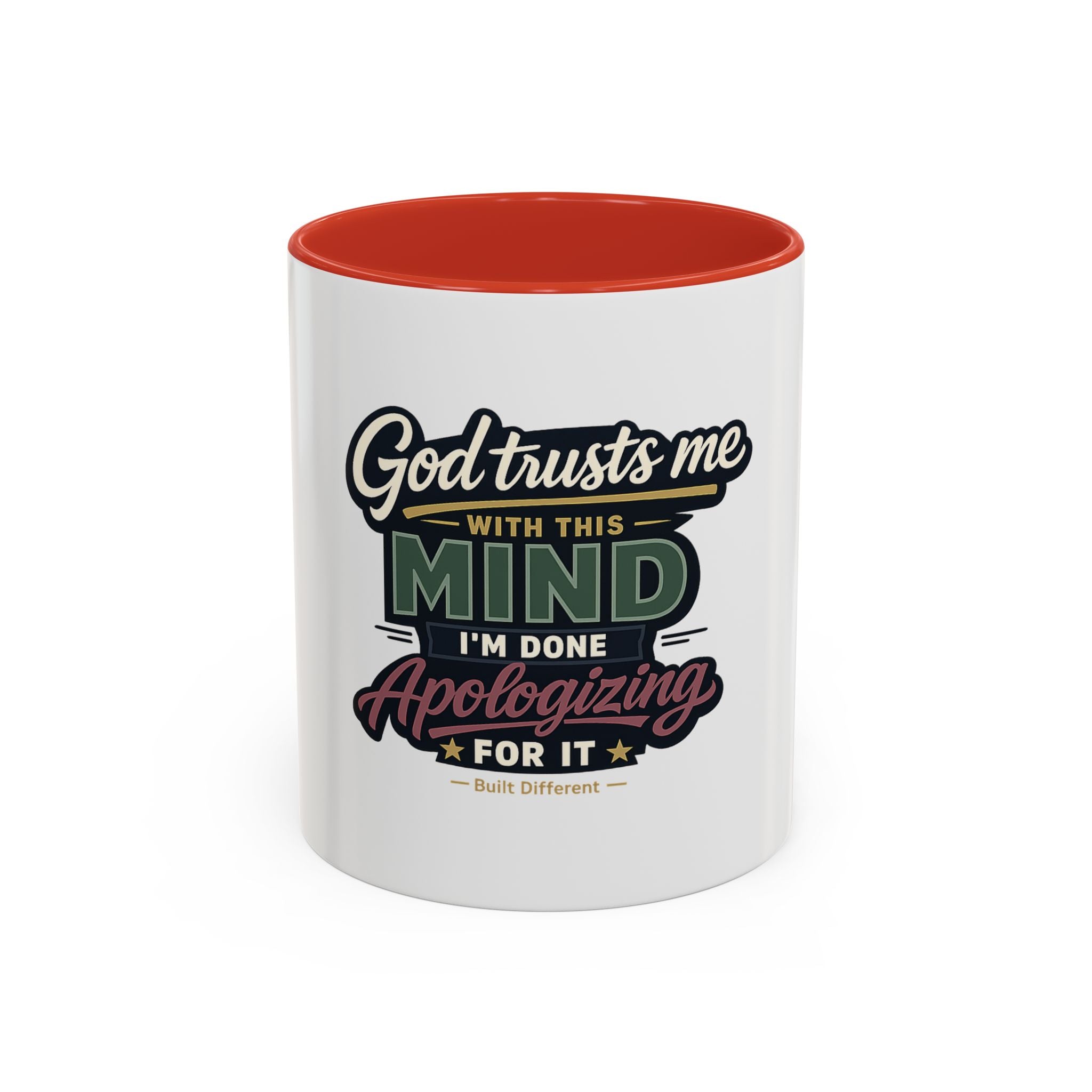 'God Trusts Me' Accent Coffee Mug