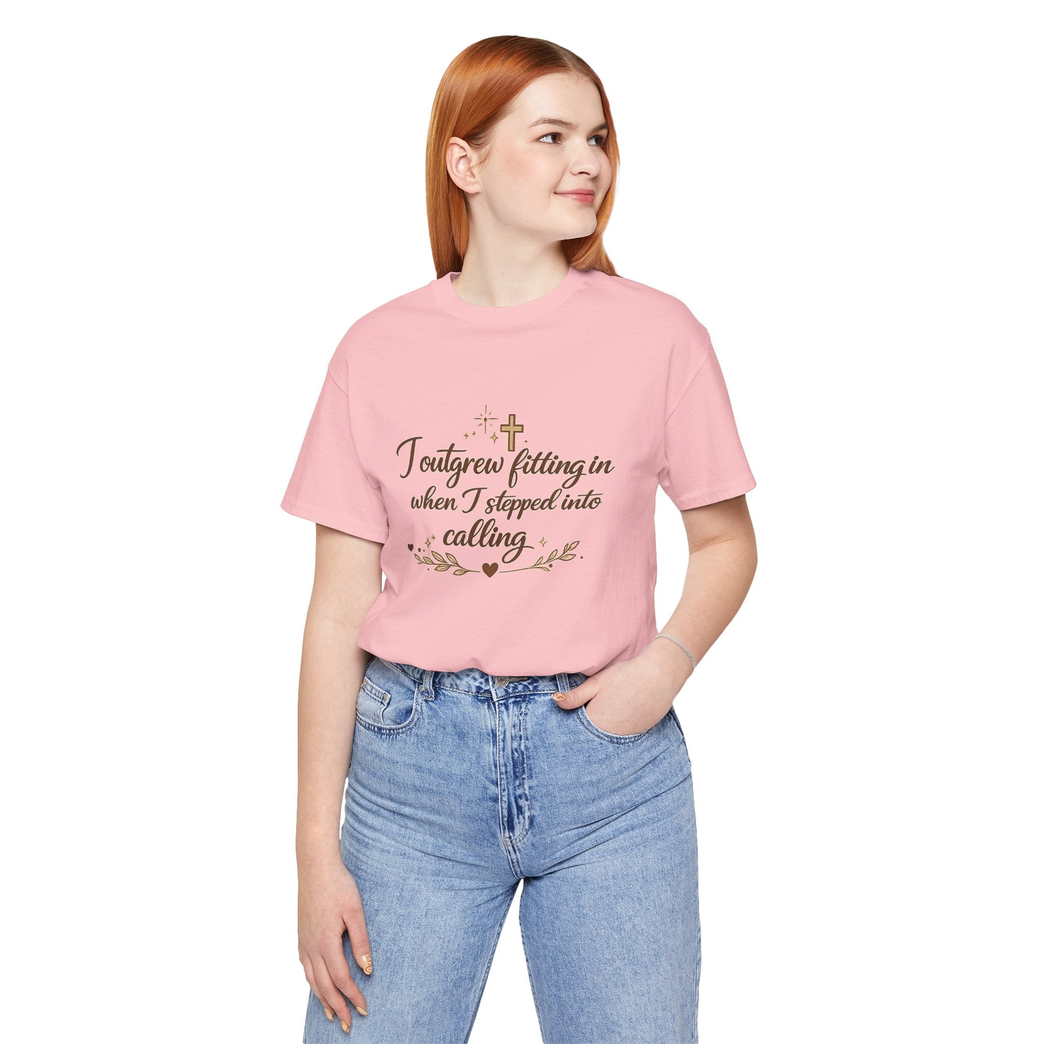 'I Outgrew Fitting In' Jersey Short Sleeve Tee