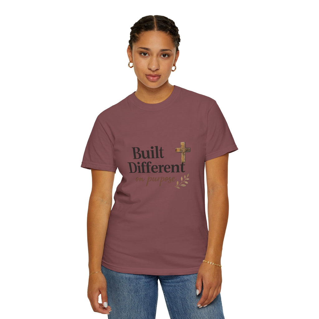 'Built Different on Purpose' Garment-Dyed T-shirt
