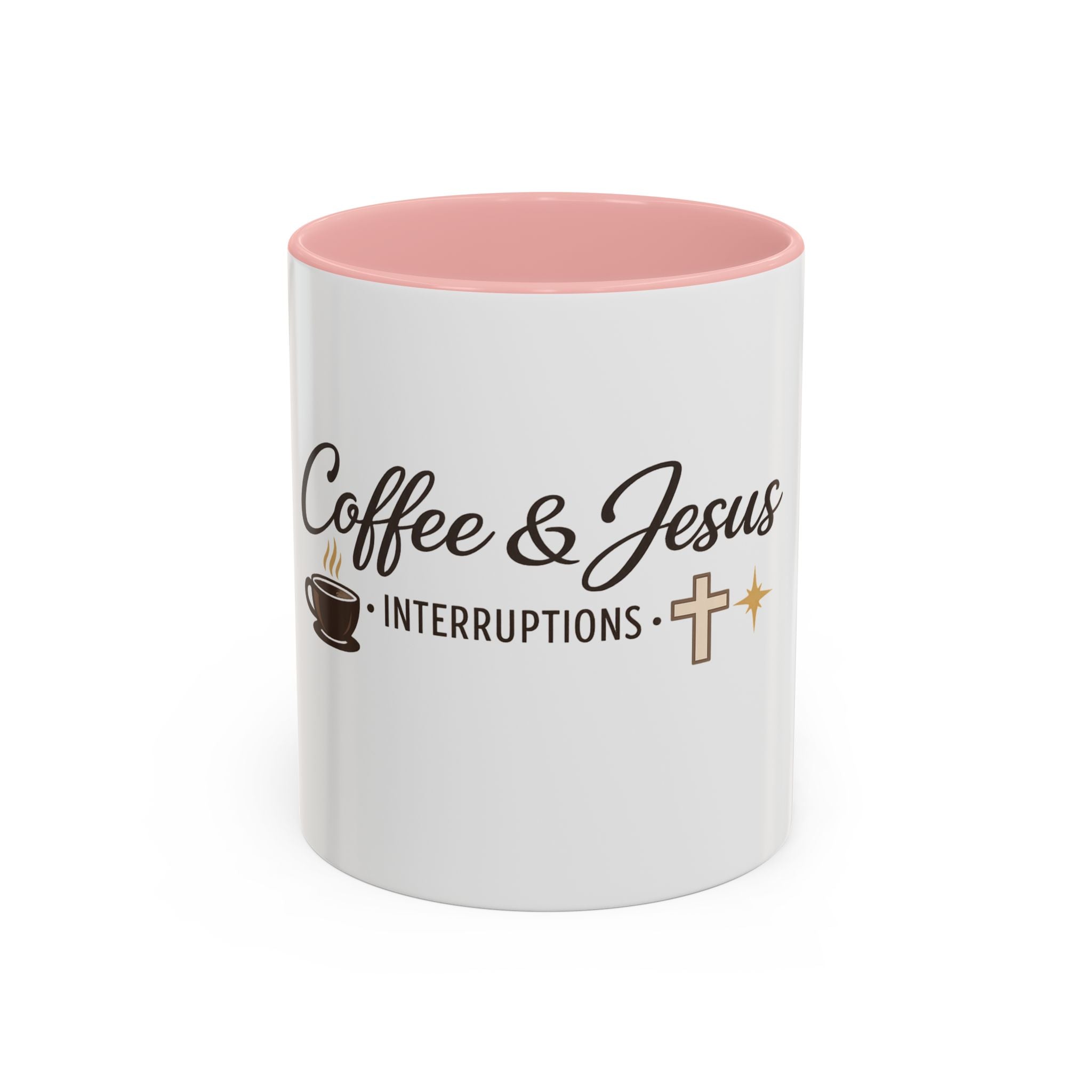 Signature 'Coffee & Jesus Interruptions' Accent Coffee Mug
