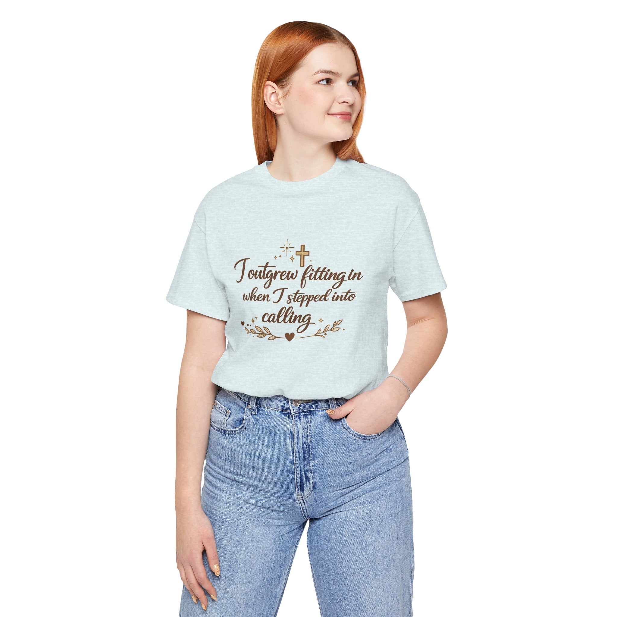 'I Outgrew Fitting In' Jersey Short Sleeve Tee