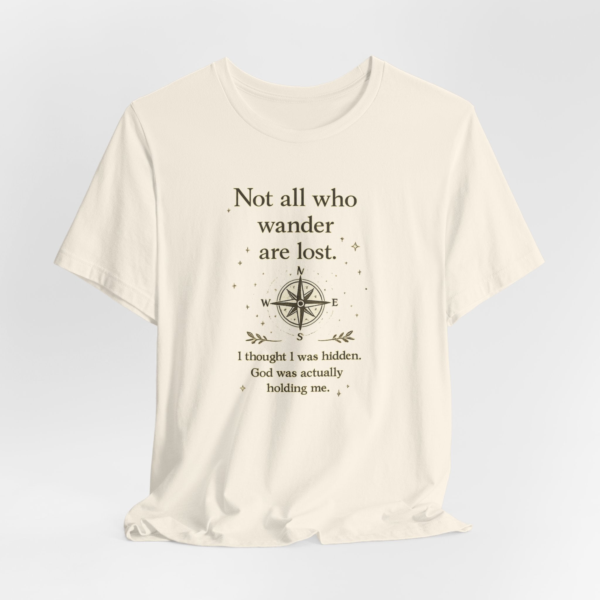 'Not All Who Wander Are Lost' Jersey Short Sleeve Tee