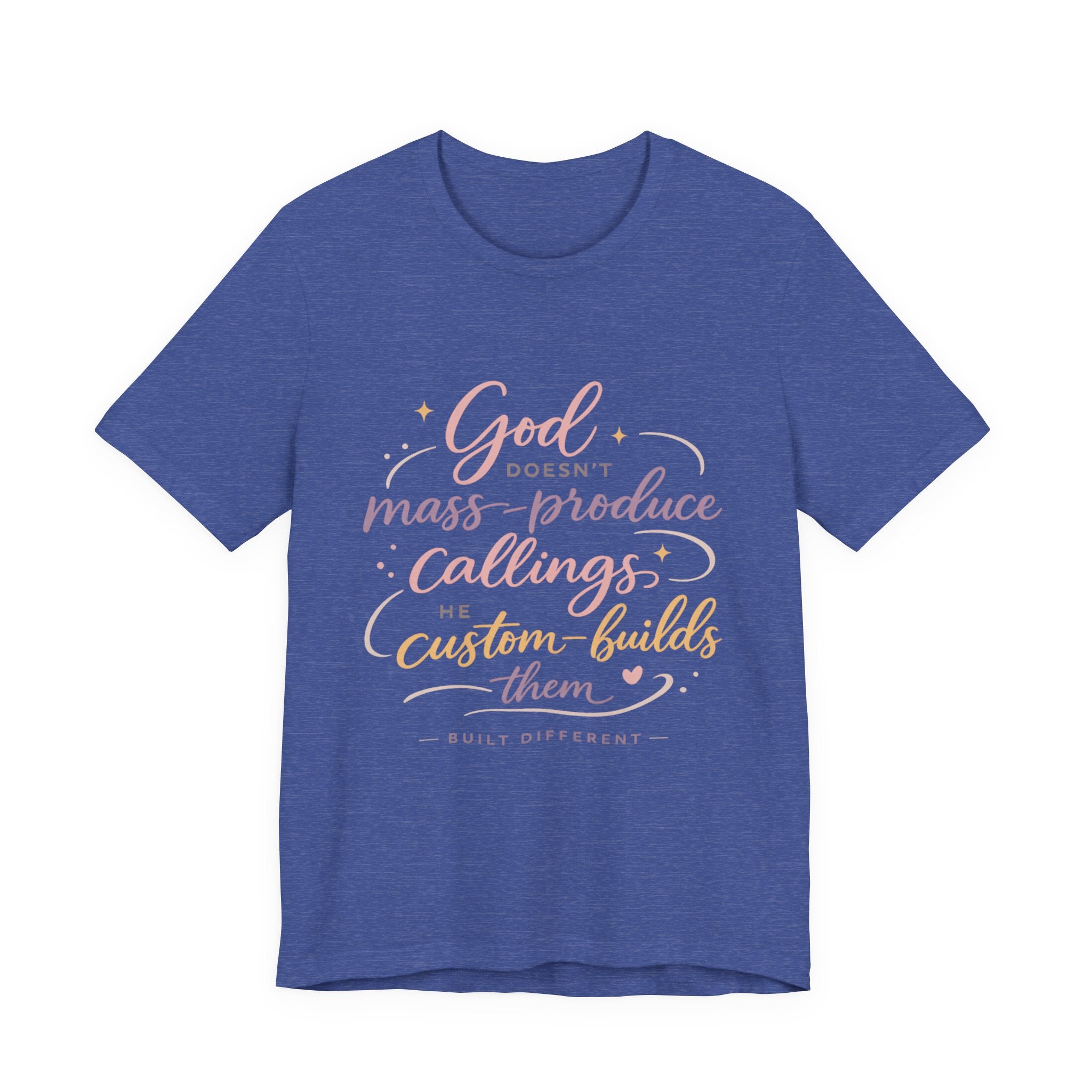 'God Doesn't Mass Produce' Jersey Short Sleeve Tee