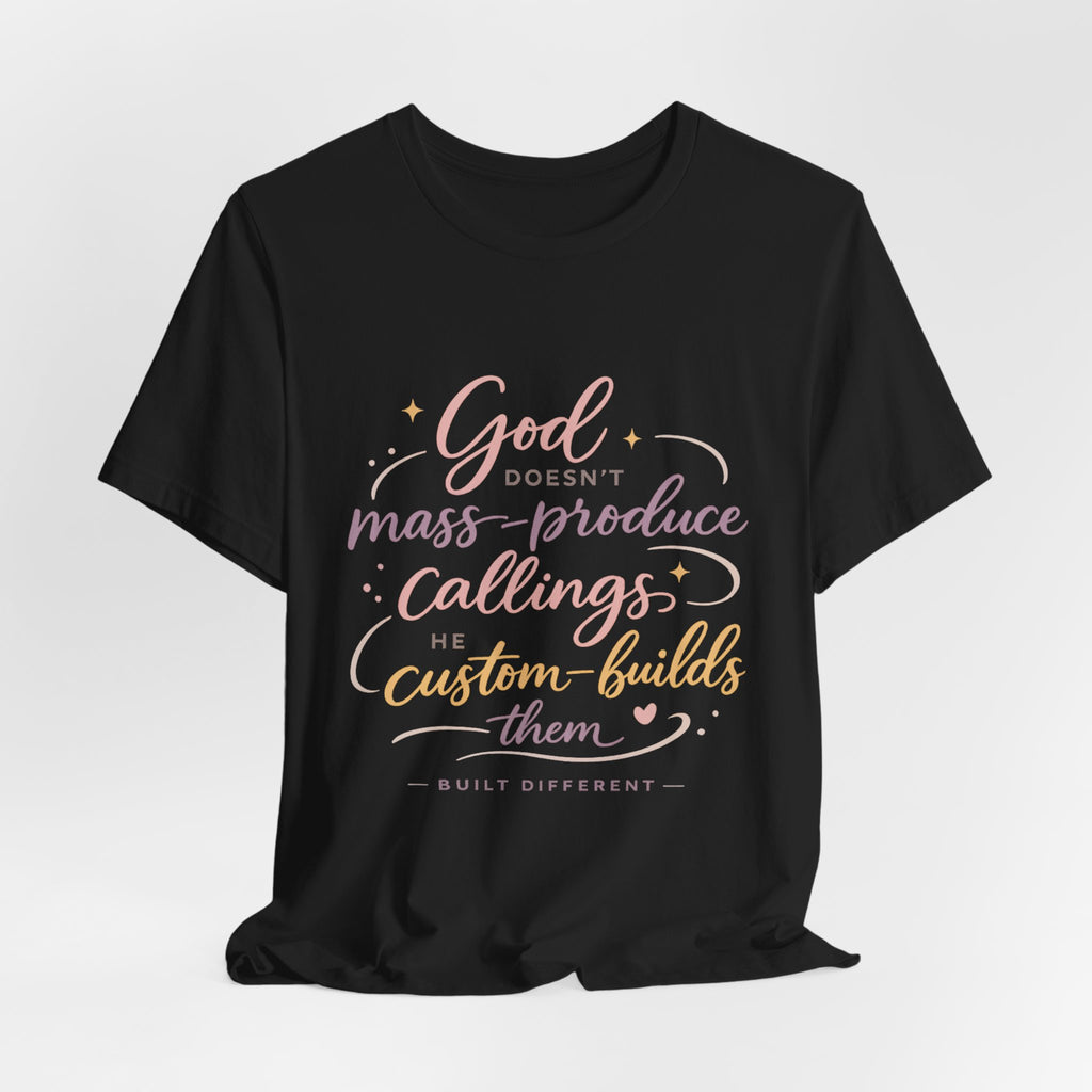 'God Doesn't Mass Produce' Jersey Short Sleeve Tee