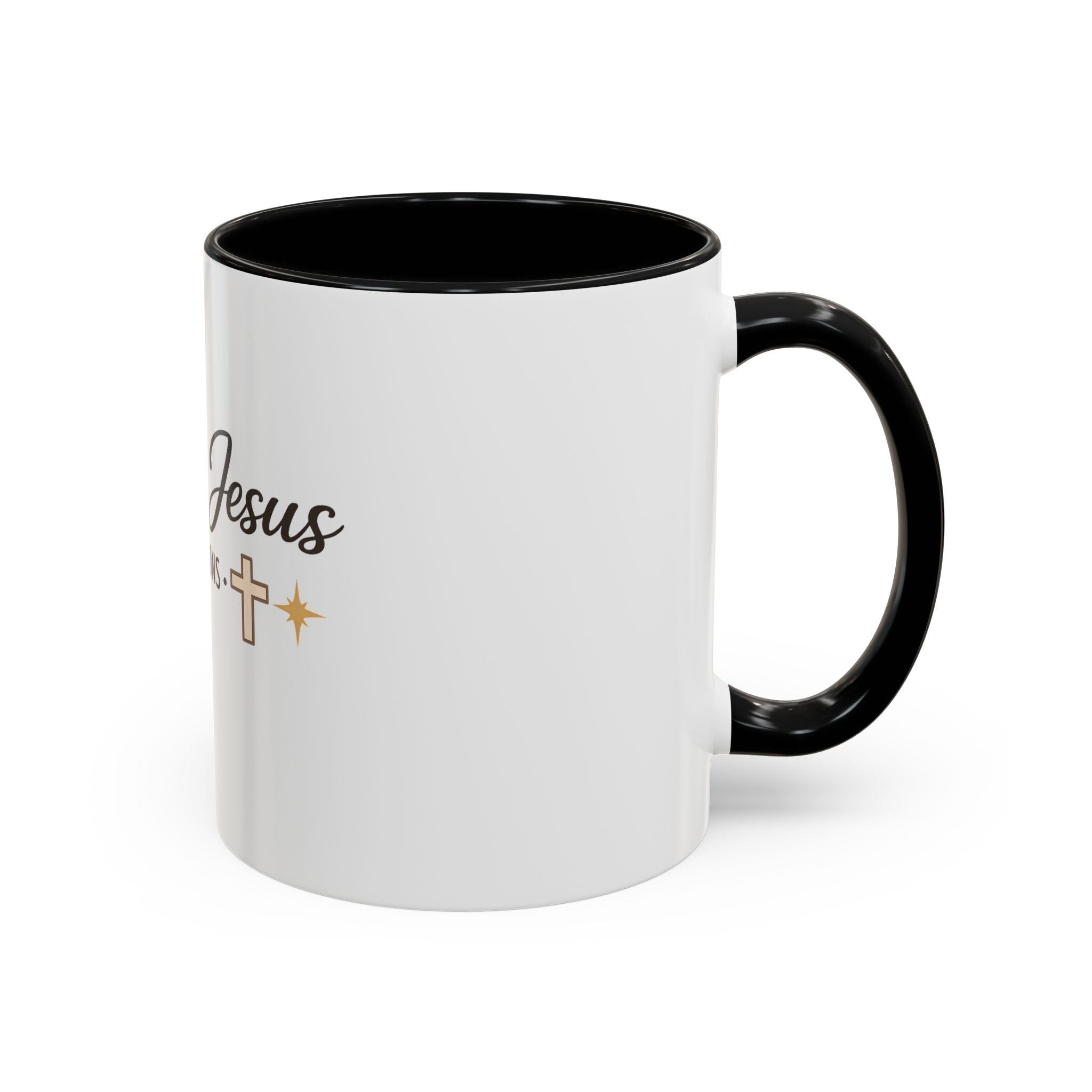 Signature 'Coffee & Jesus Interruptions' Accent Coffee Mug