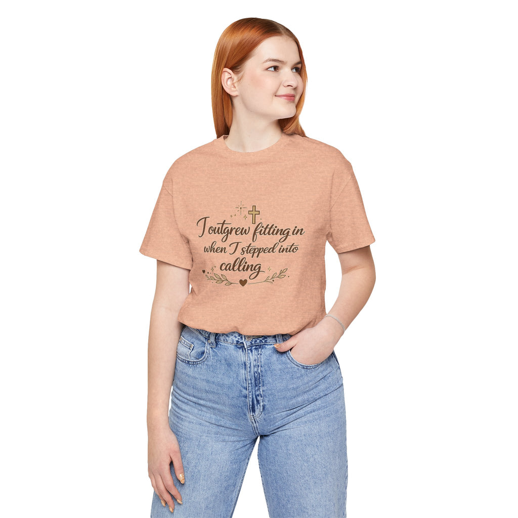 'I Outgrew Fitting In' Jersey Short Sleeve Tee
