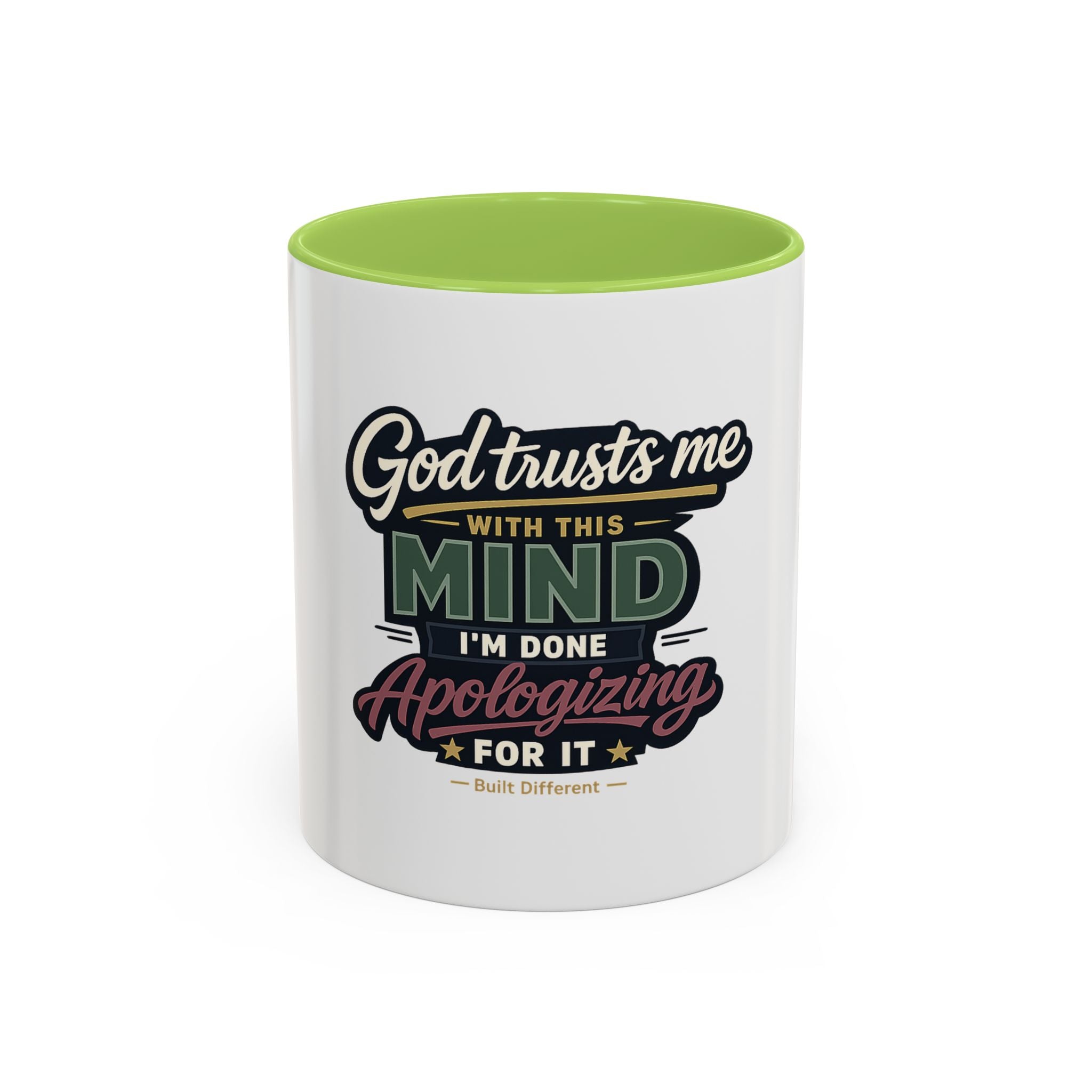 'God Trusts Me' Accent Coffee Mug