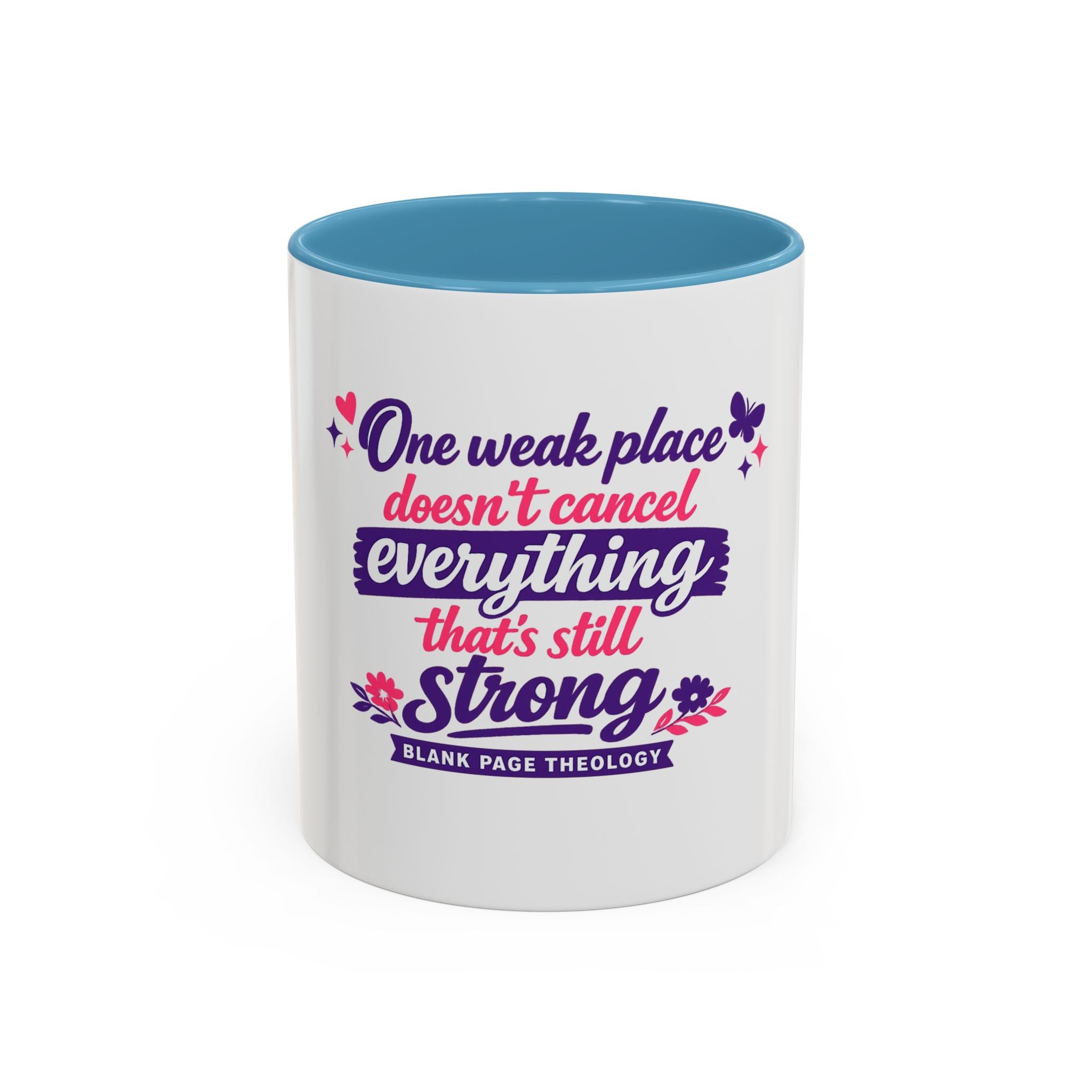 'One Weak Place' Accent Coffee Mug