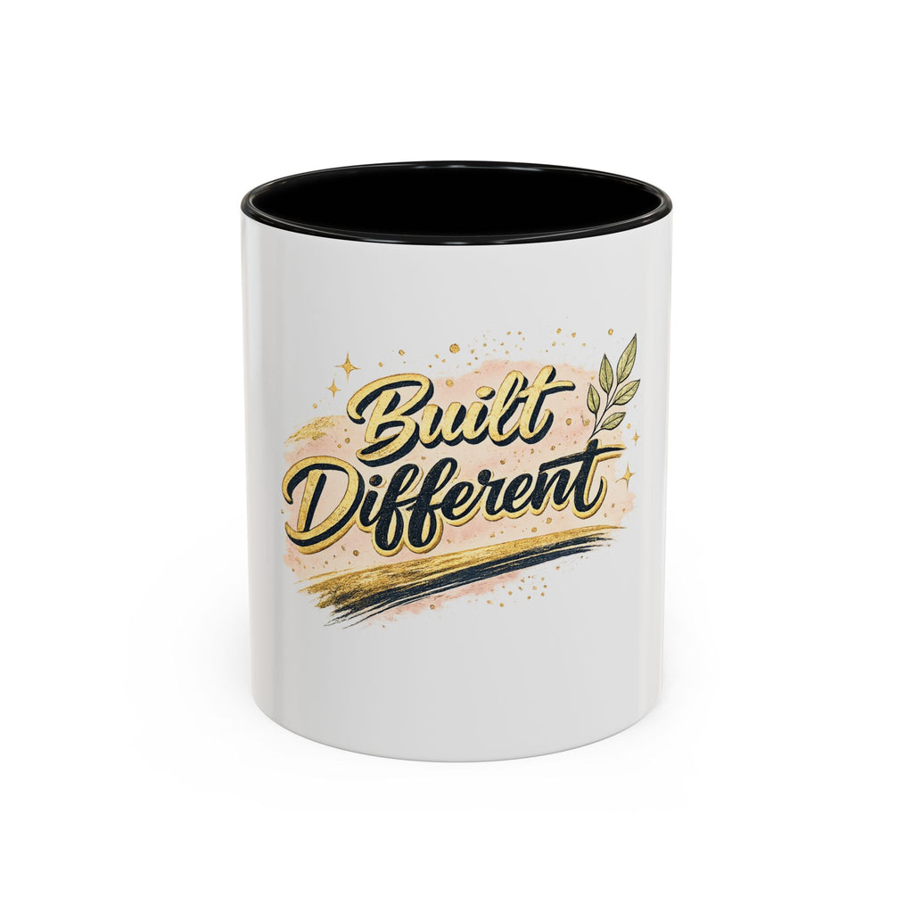 'Built Different' Accent Coffee Mug