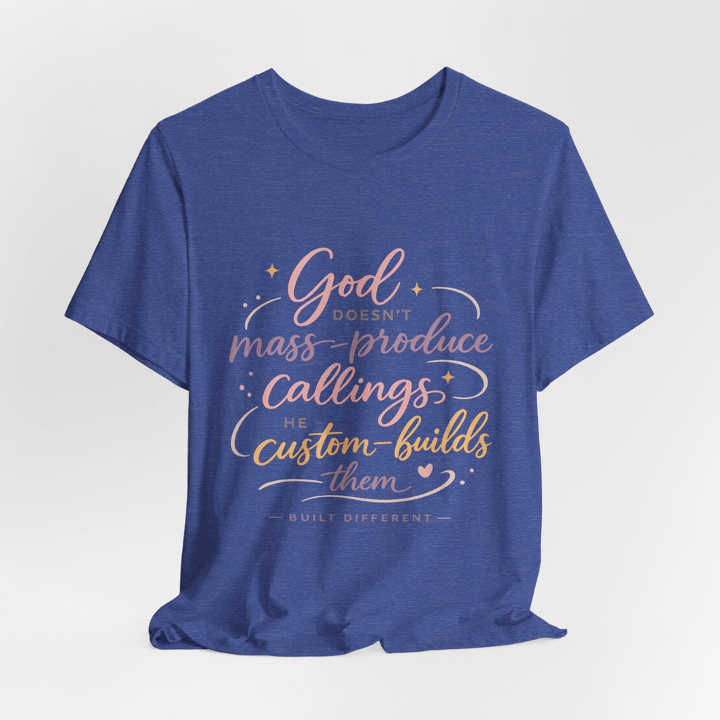 'God Doesn't Mass Produce' Jersey Short Sleeve Tee