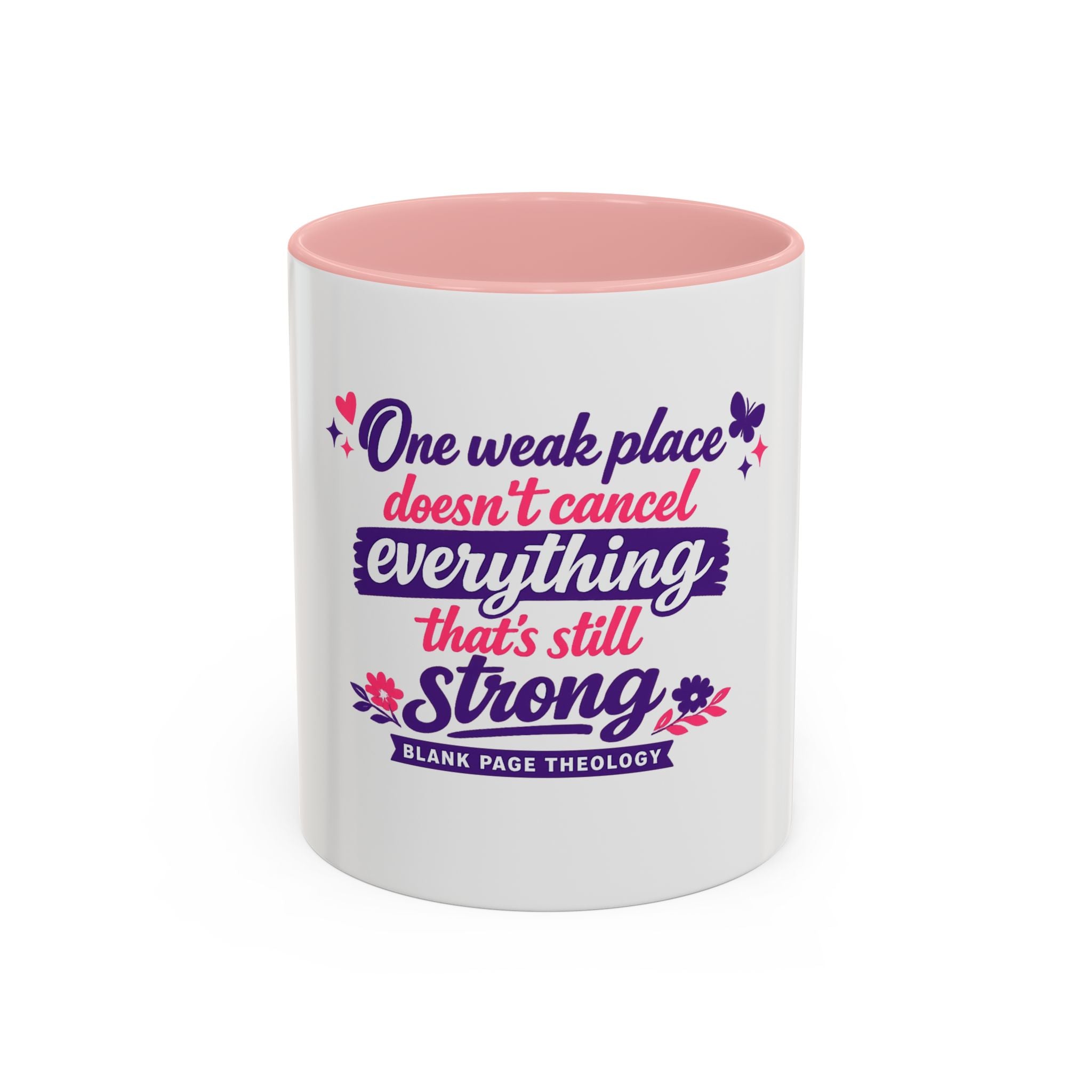 'One Weak Place' Accent Coffee Mug