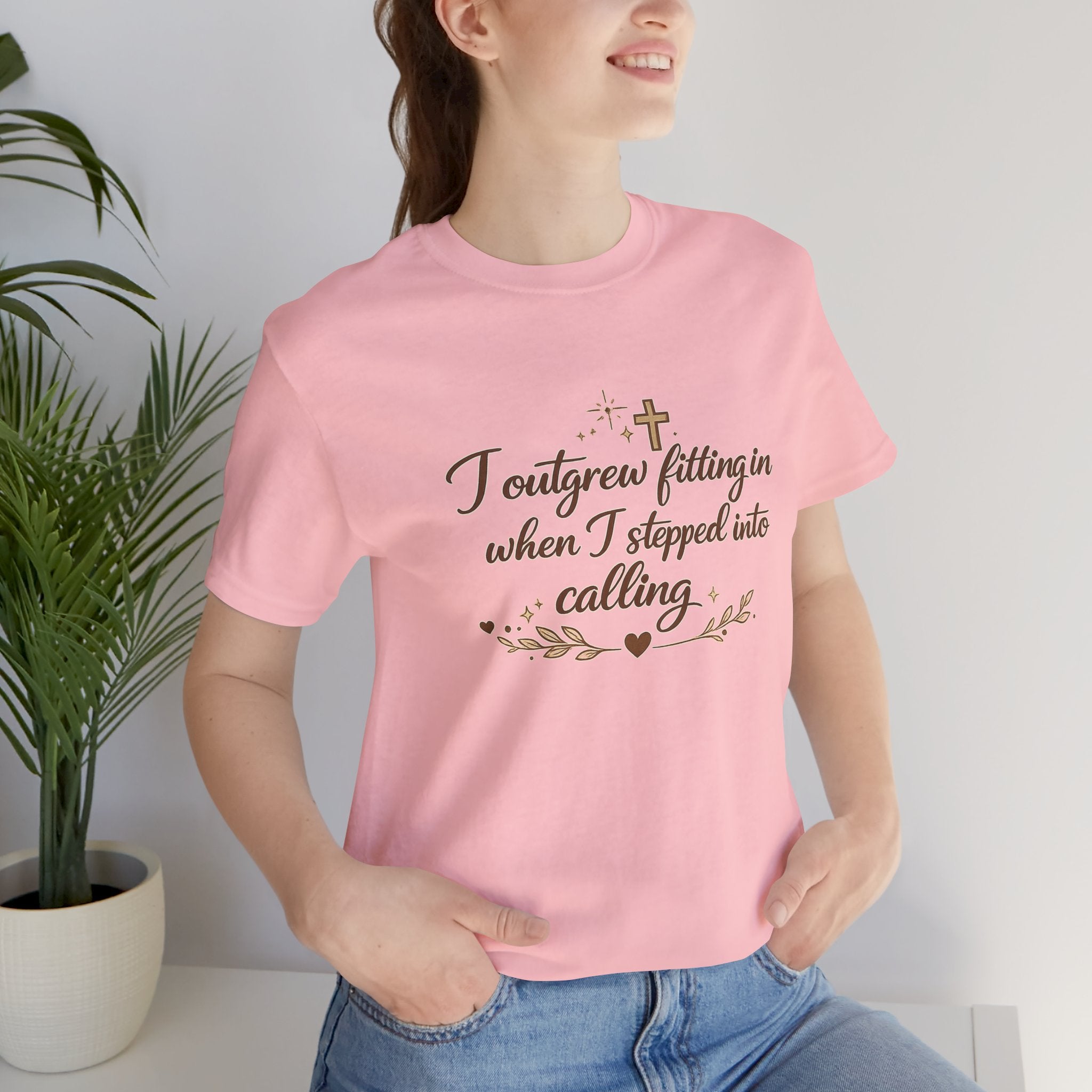 'I Outgrew Fitting In' Jersey Short Sleeve Tee