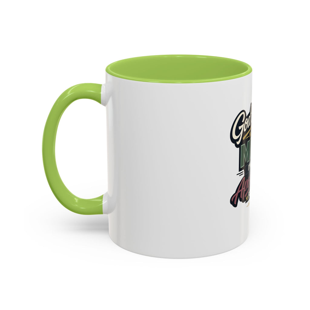 'God Trusts Me' Accent Coffee Mug