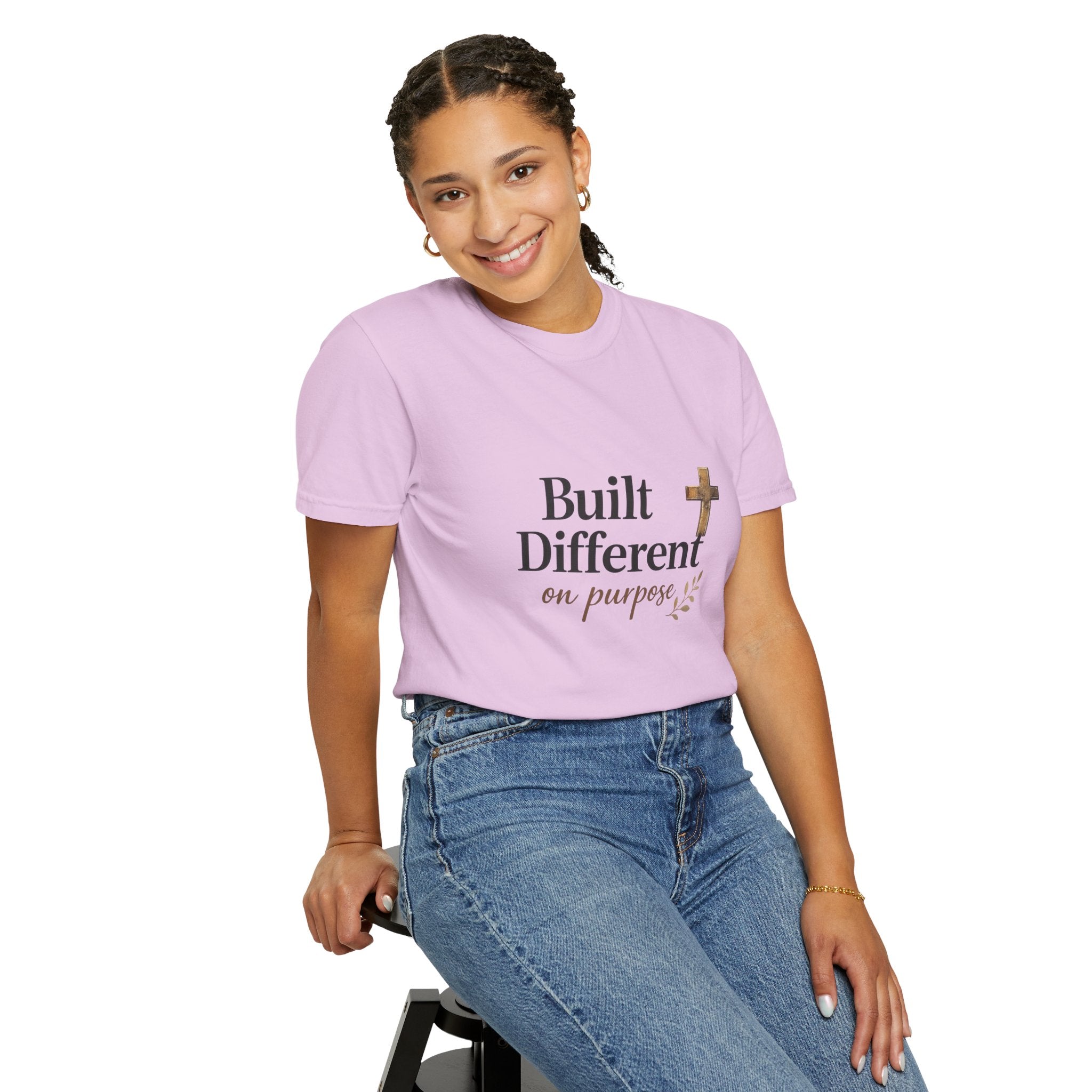 'Built Different on Purpose' Garment-Dyed T-shirt