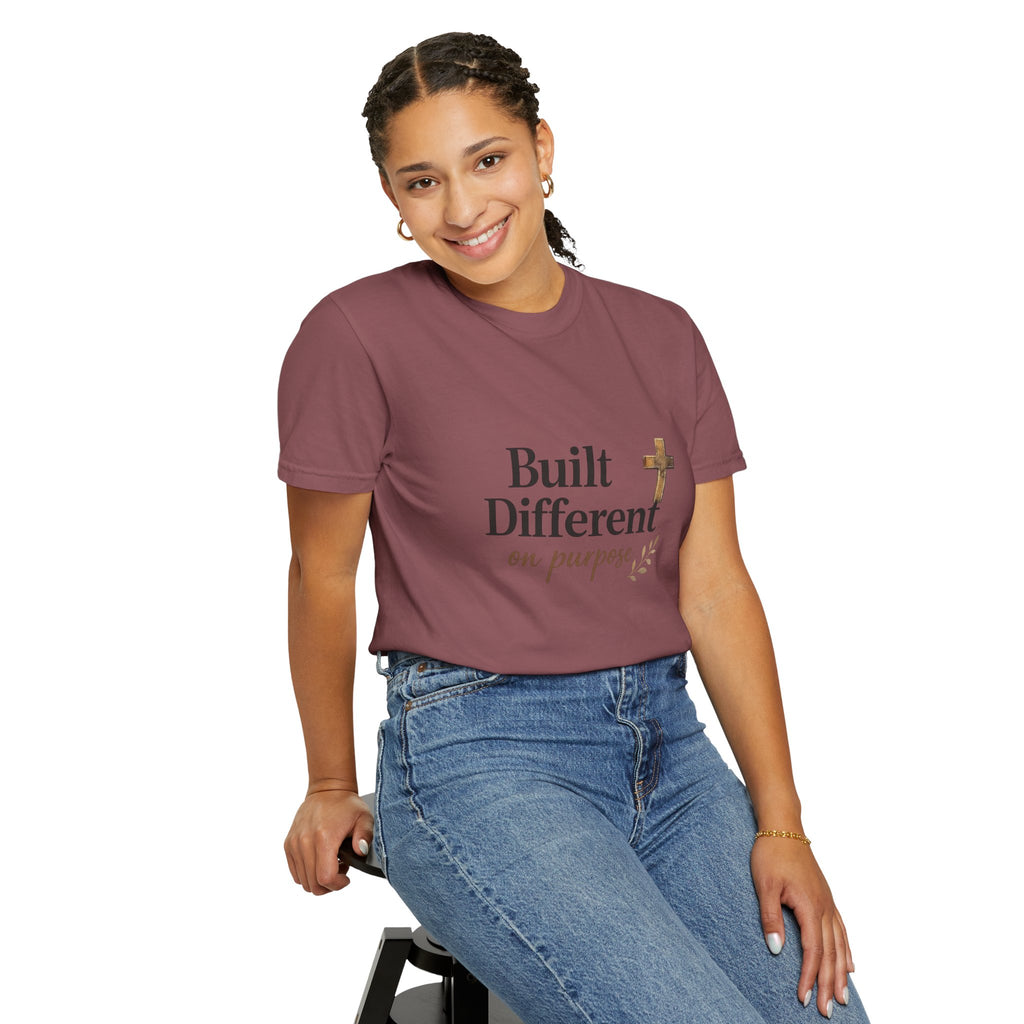 'Built Different on Purpose' Garment-Dyed T-shirt