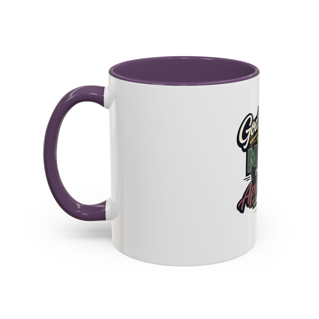 'God Trusts Me' Accent Coffee Mug