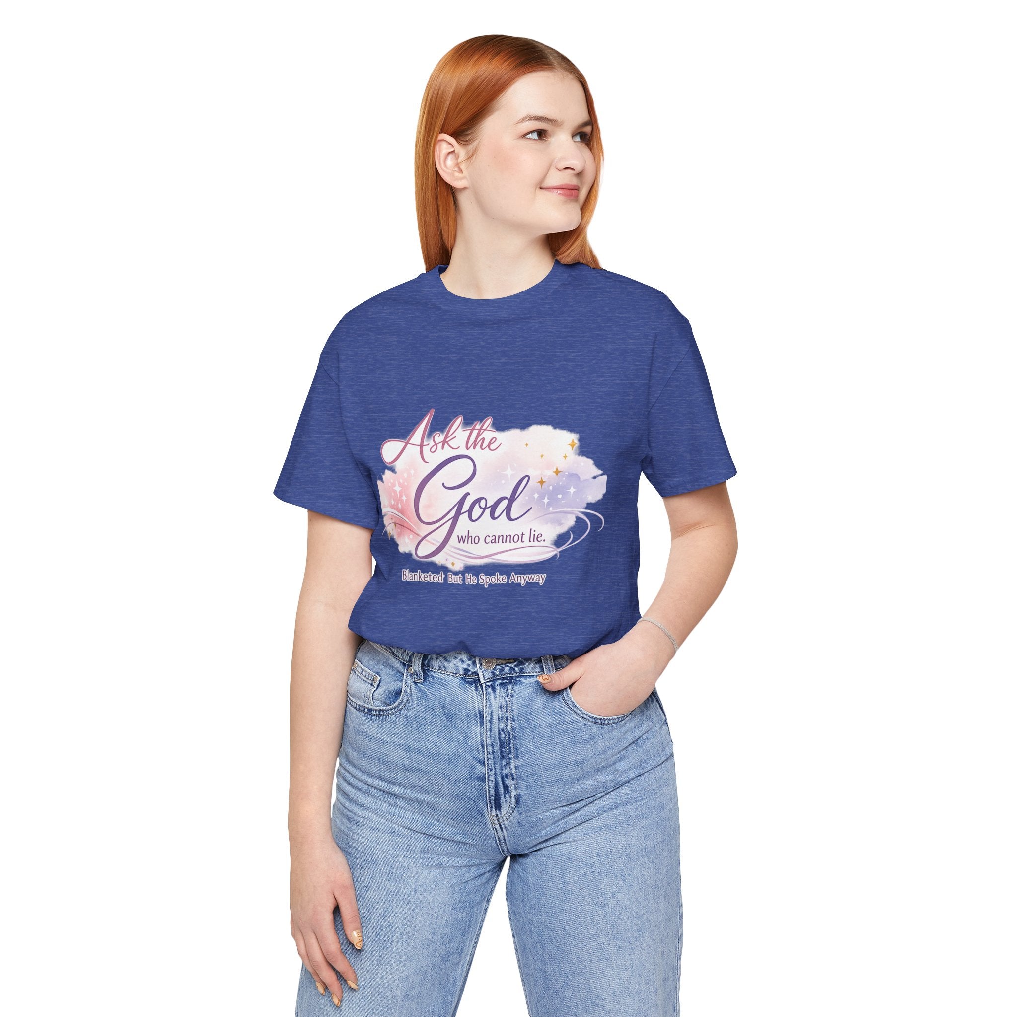 'Ask the God' Jersey Short Sleeve Tee