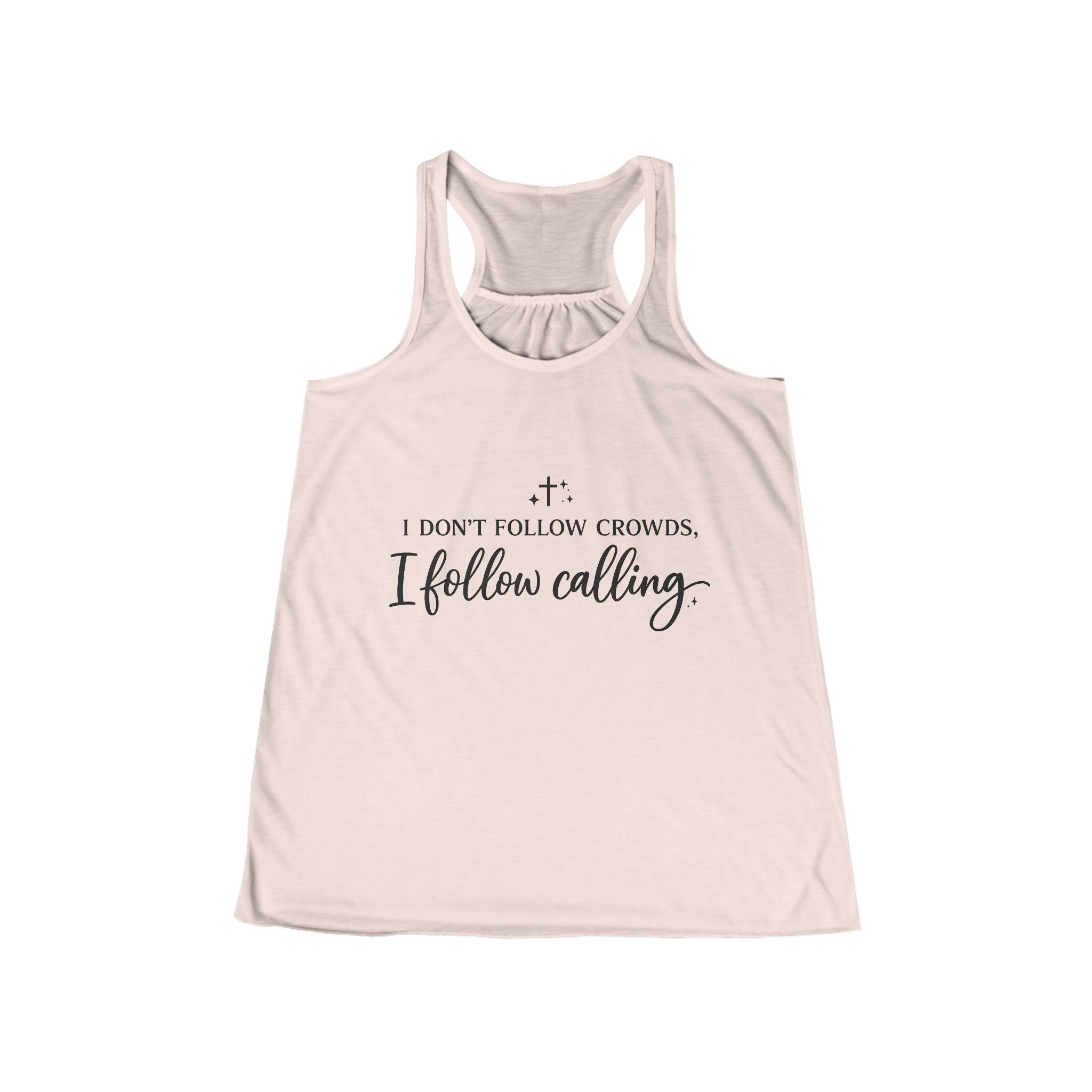 'I Don't Follow Crowds' Women's Flowy Racerback Tank