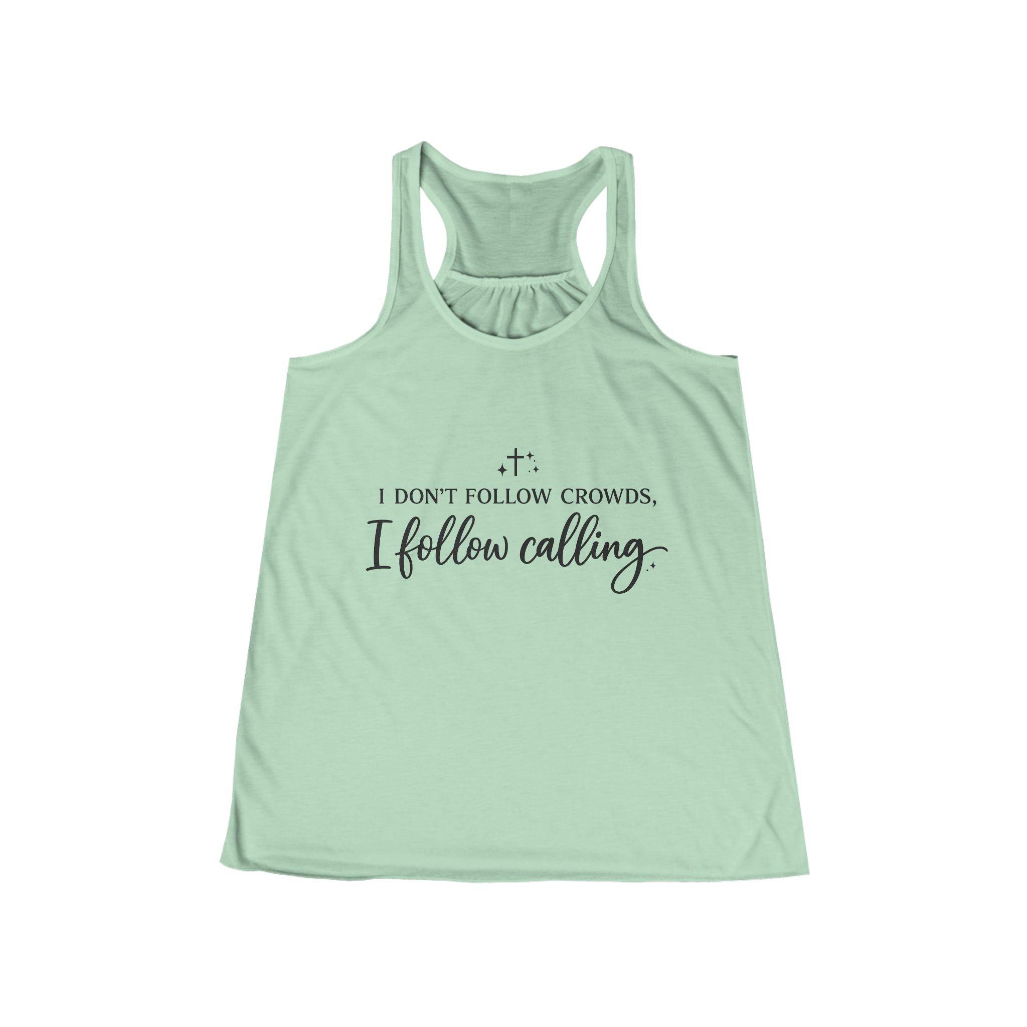 'I Don't Follow Crowds' Women's Flowy Racerback Tank