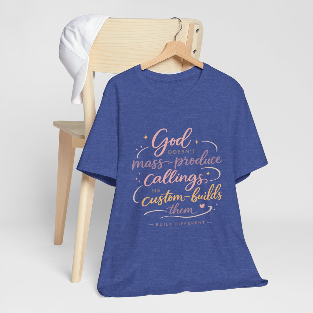 'God Doesn't Mass Produce' Jersey Short Sleeve Tee