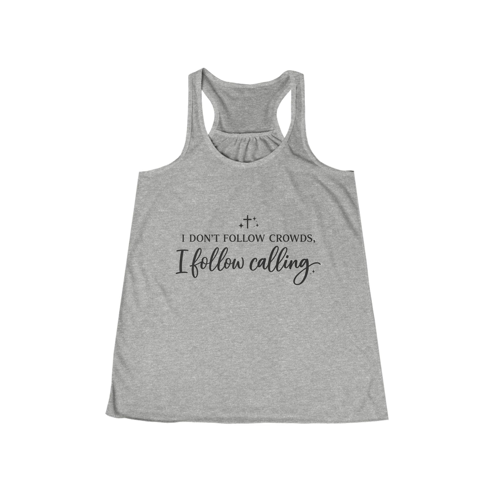 'I Don't Follow Crowds' Women's Flowy Racerback Tank