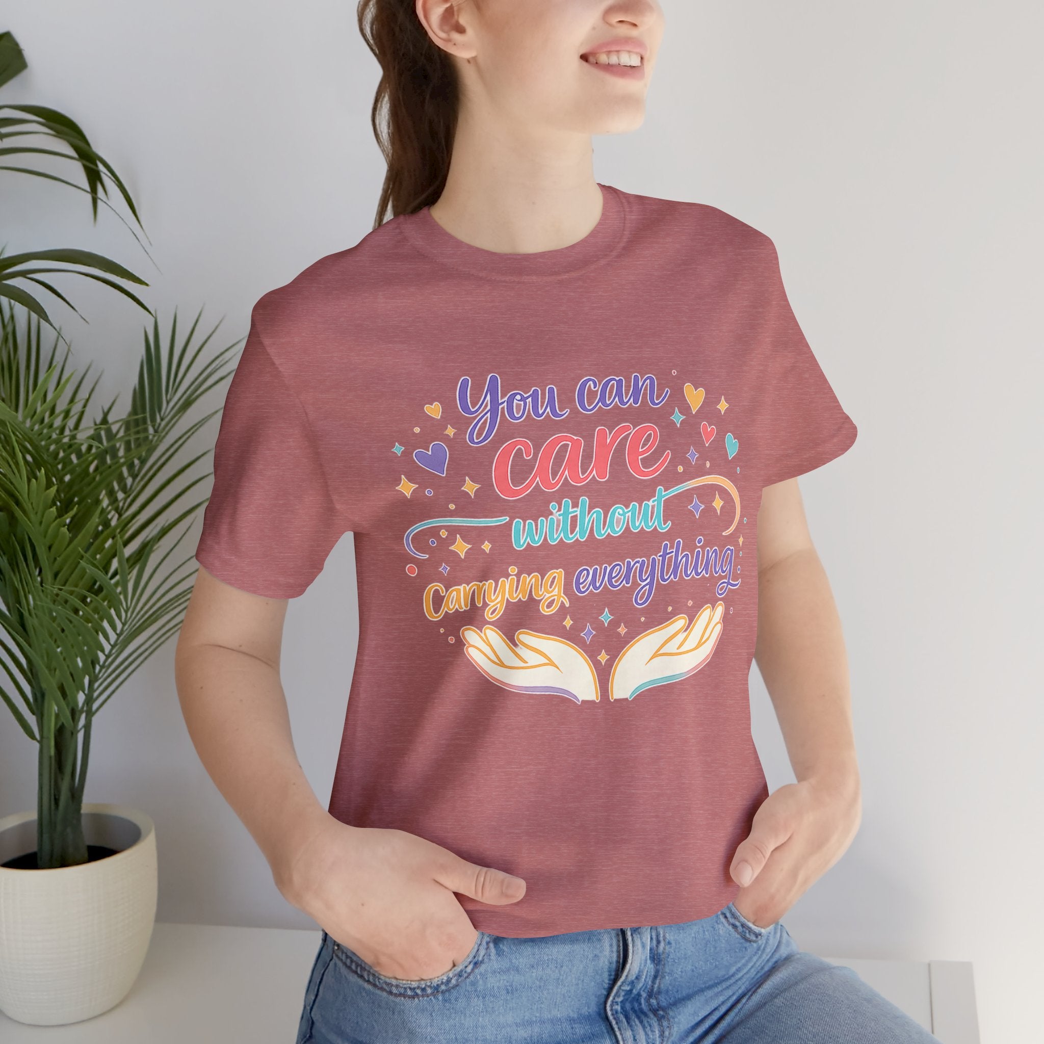 'You Can Care' Jersey Short Sleeve Tee