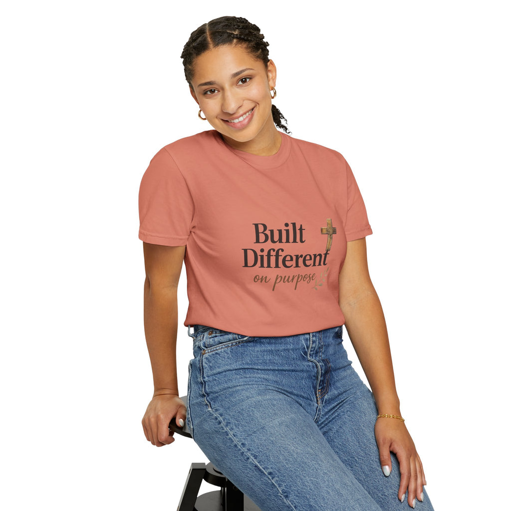 'Built Different on Purpose' Garment-Dyed T-shirt