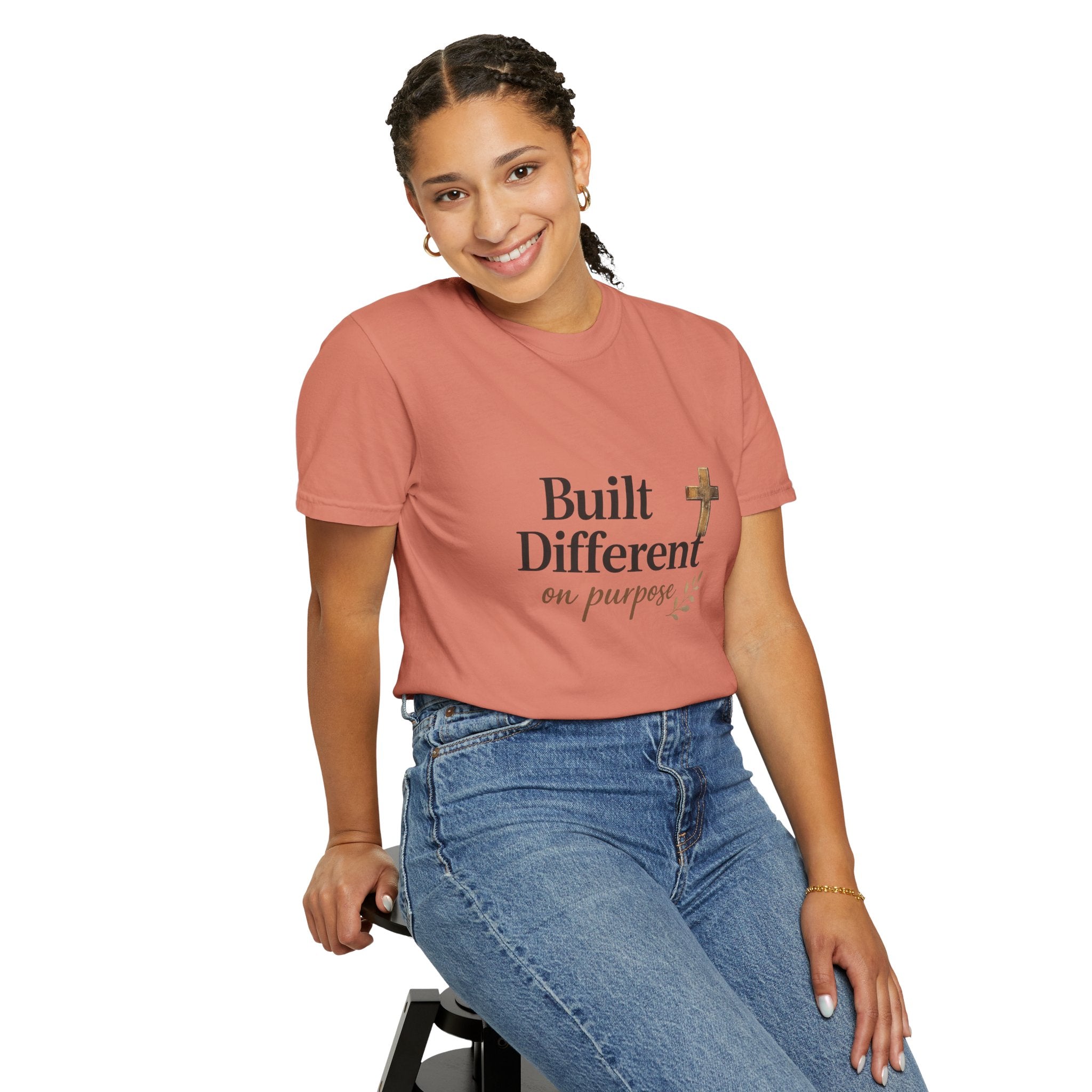 'Built Different on Purpose' Garment-Dyed T-shirt