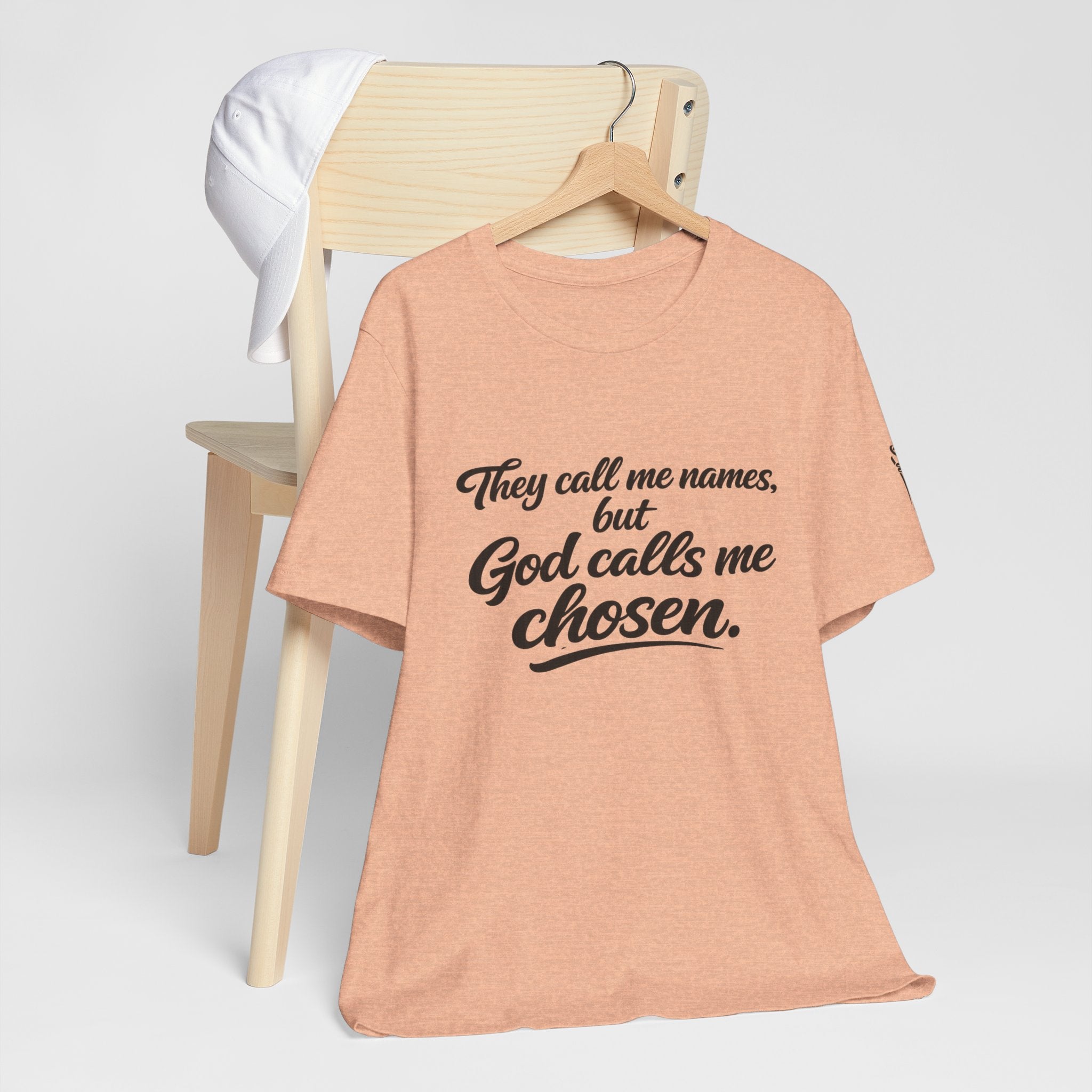 'God Calls Me Chosen'  Short Sleeve Tee