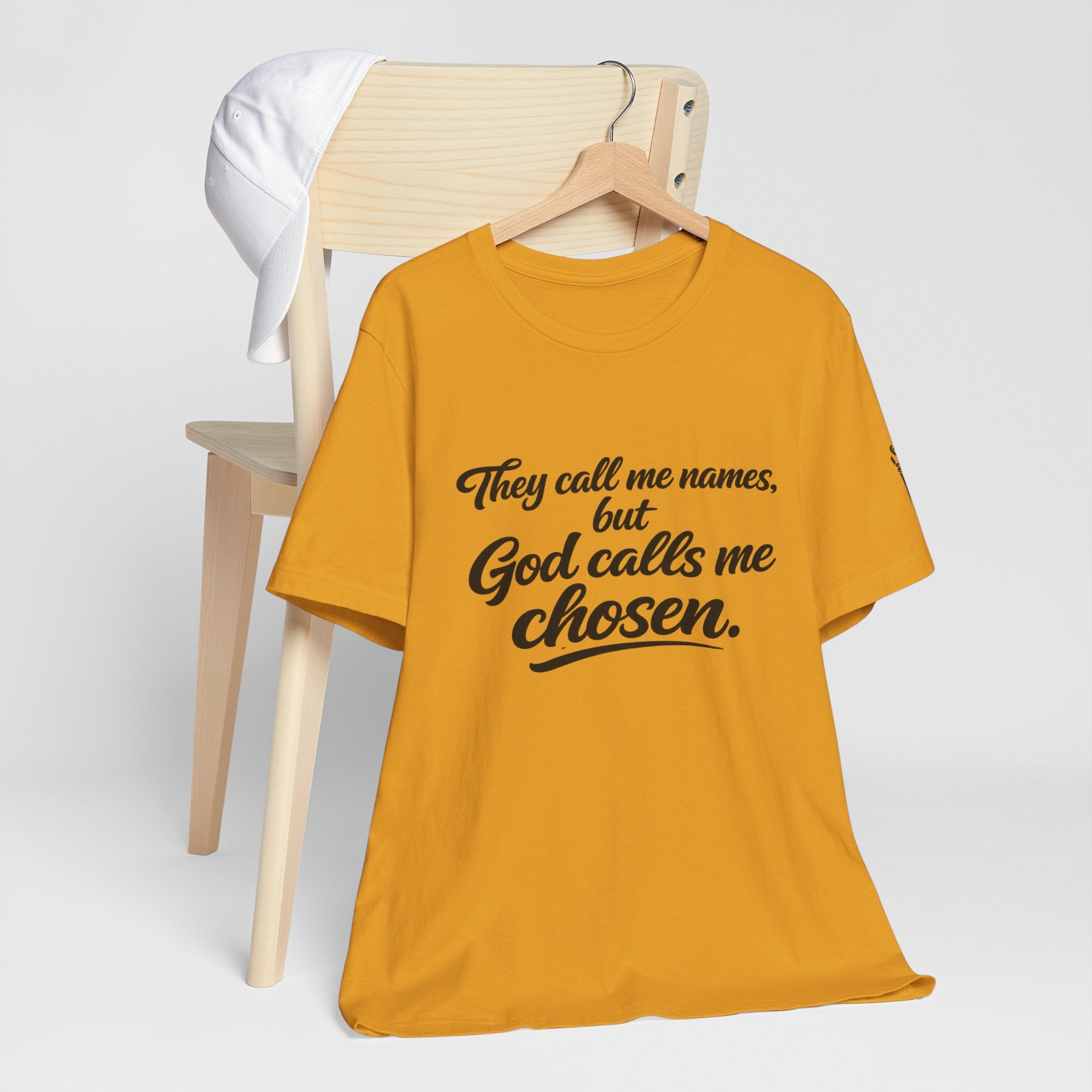 'God Calls Me Chosen'  Short Sleeve Tee