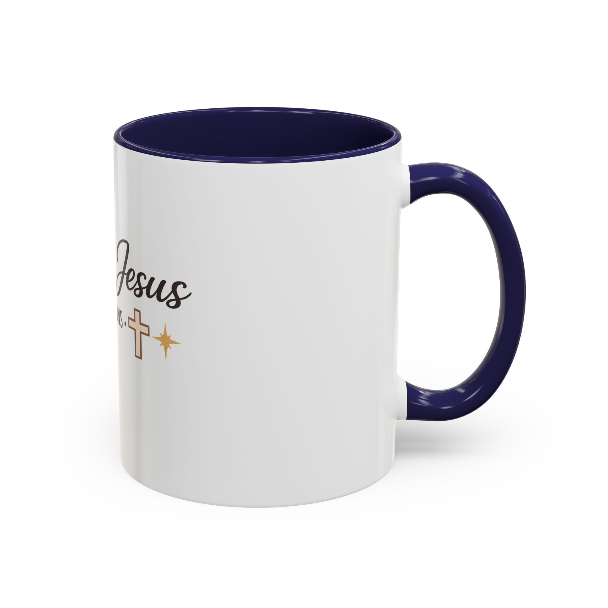 Signature 'Coffee & Jesus Interruptions' Accent Coffee Mug