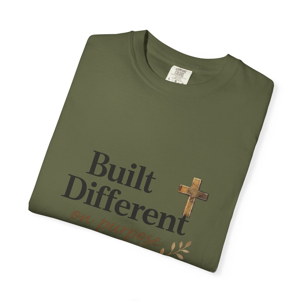 'Built Different on Purpose' Garment-Dyed T-shirt