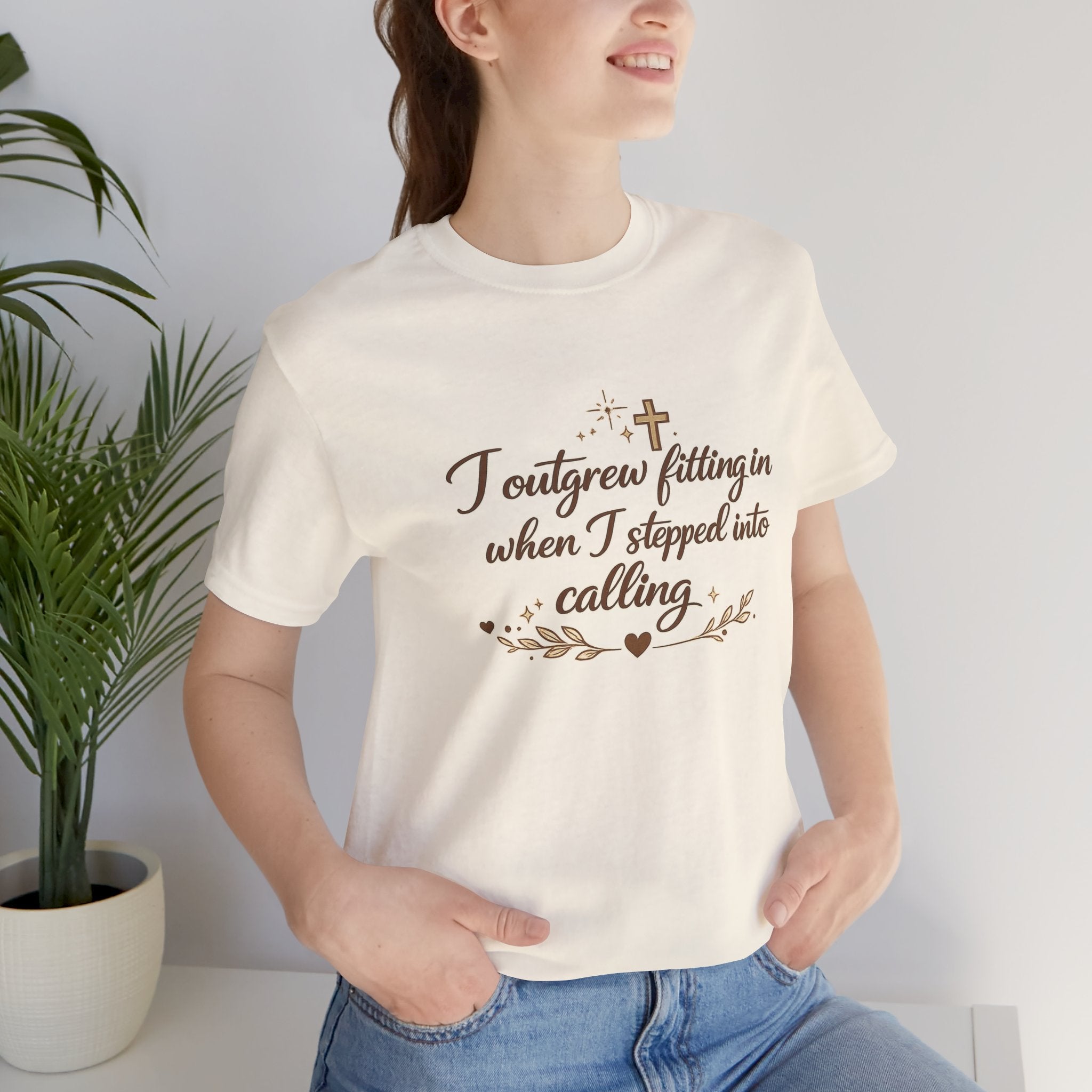 'I Outgrew Fitting In' Jersey Short Sleeve Tee
